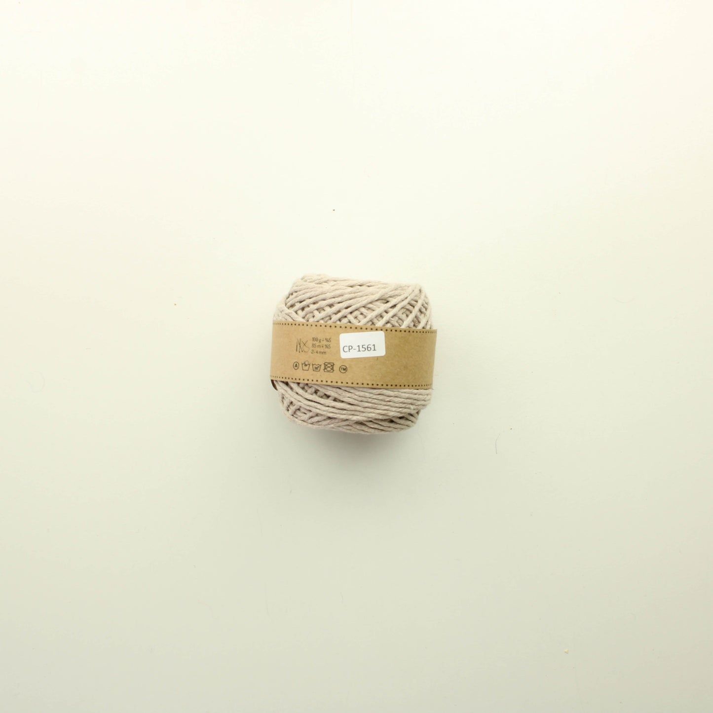 Maccaroni Cotton Premium kierrätyspuuvilla - Harmaanruskea