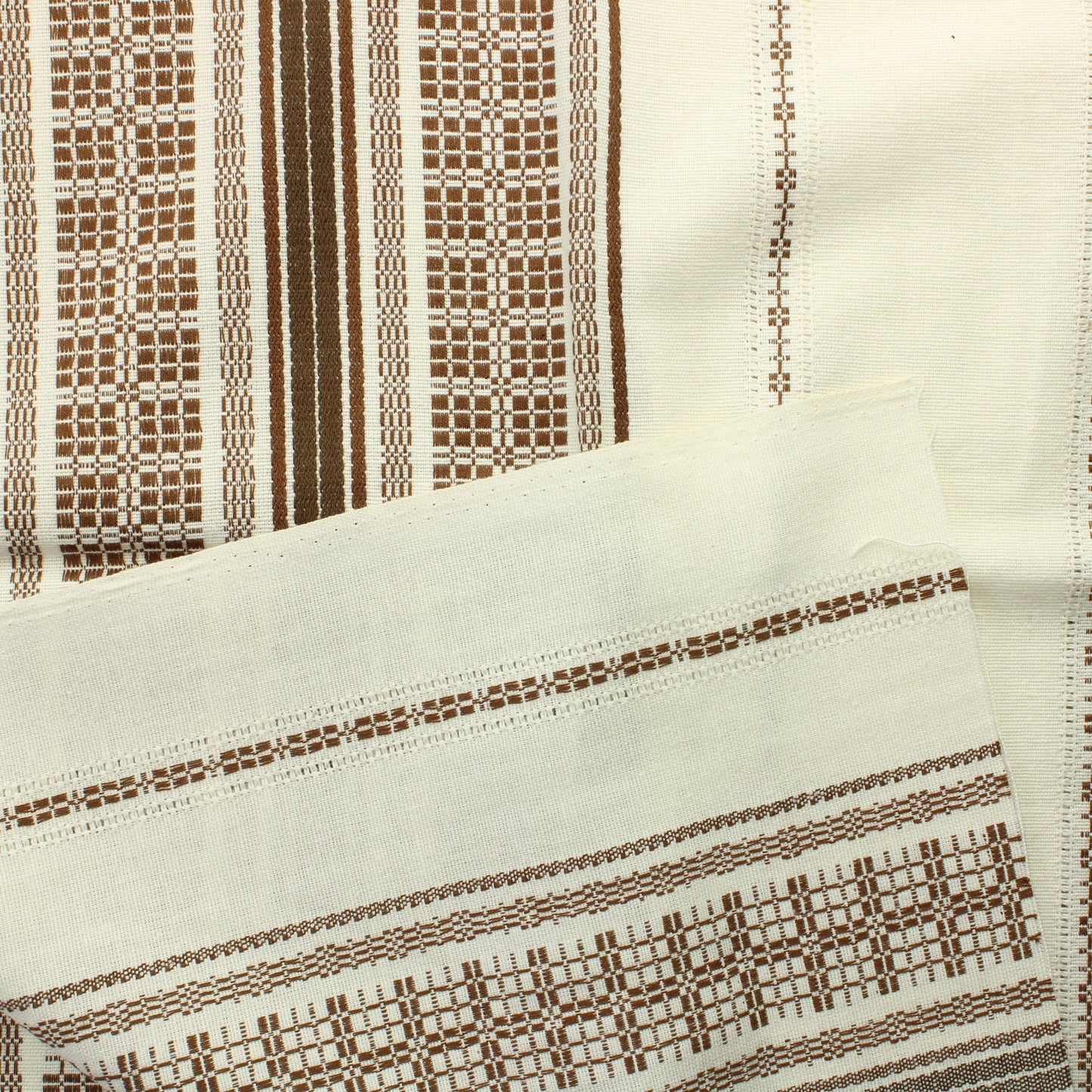 Ruskeavalkoinen Puuvillasekoite - Pala