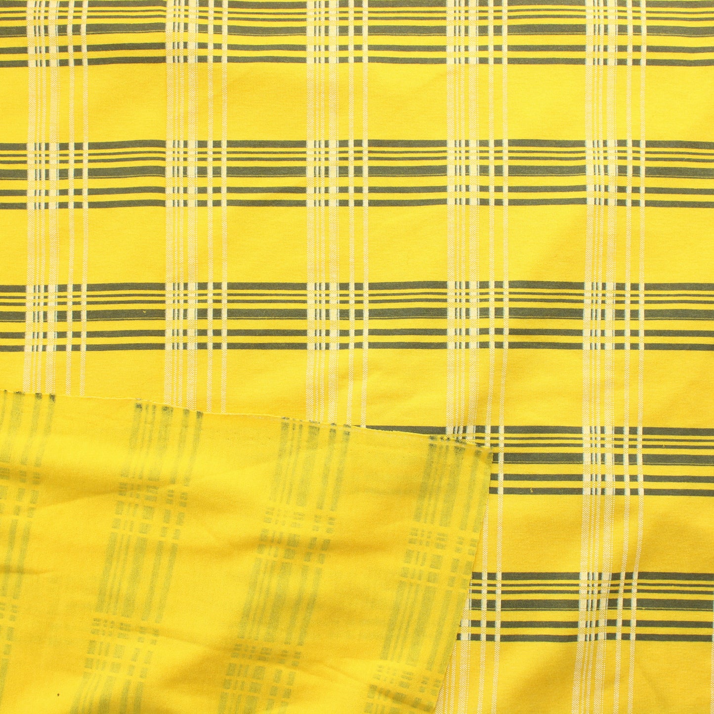 Keltainen Ohuehko ruutu Trikoo - Pala