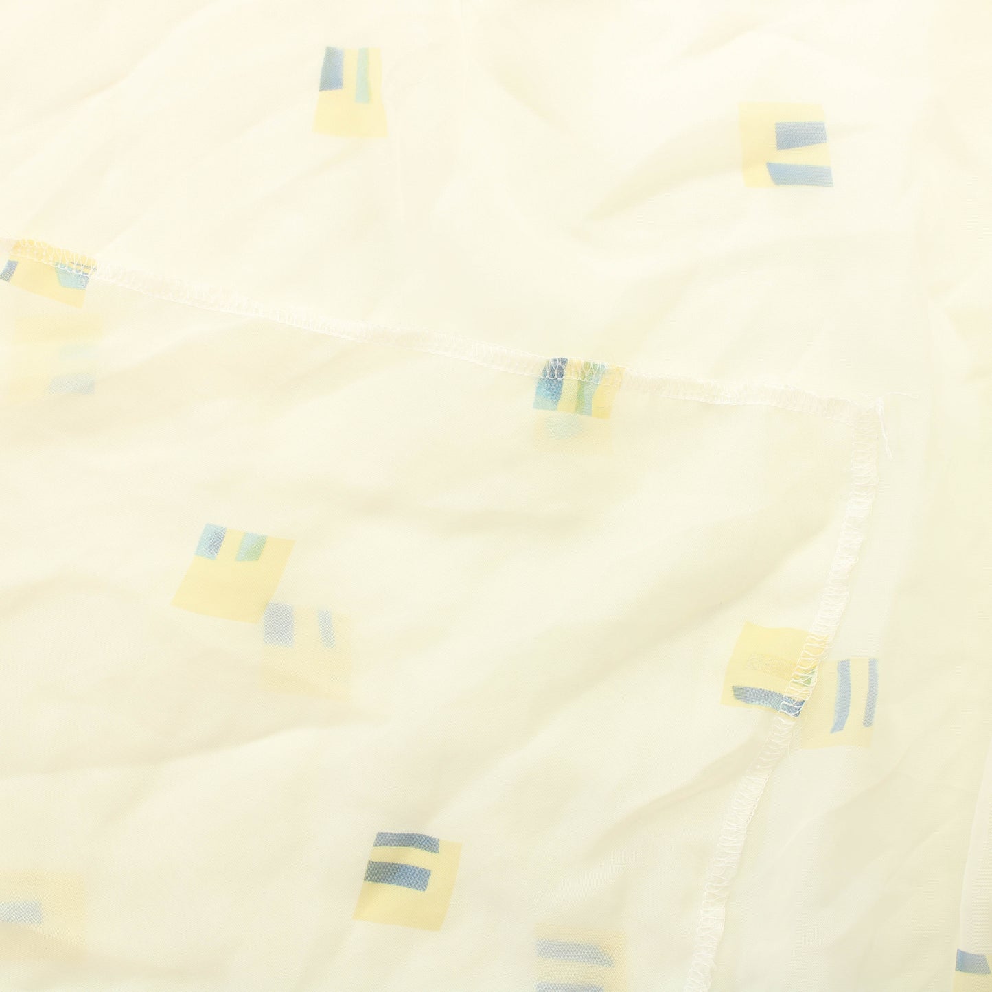 Valkoinen neliö Verhokangas - Pala