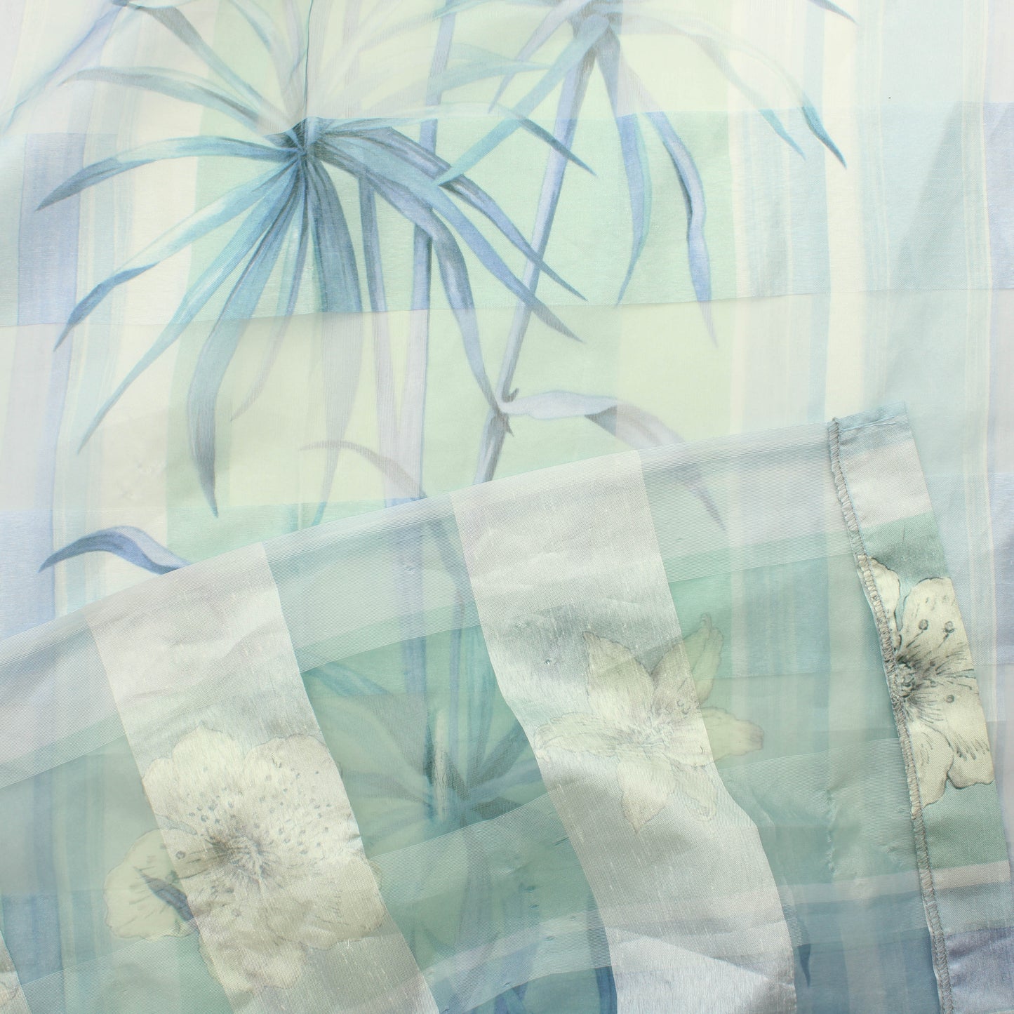 Sinivihreä kukka Valoverhokangas - Palapaketti