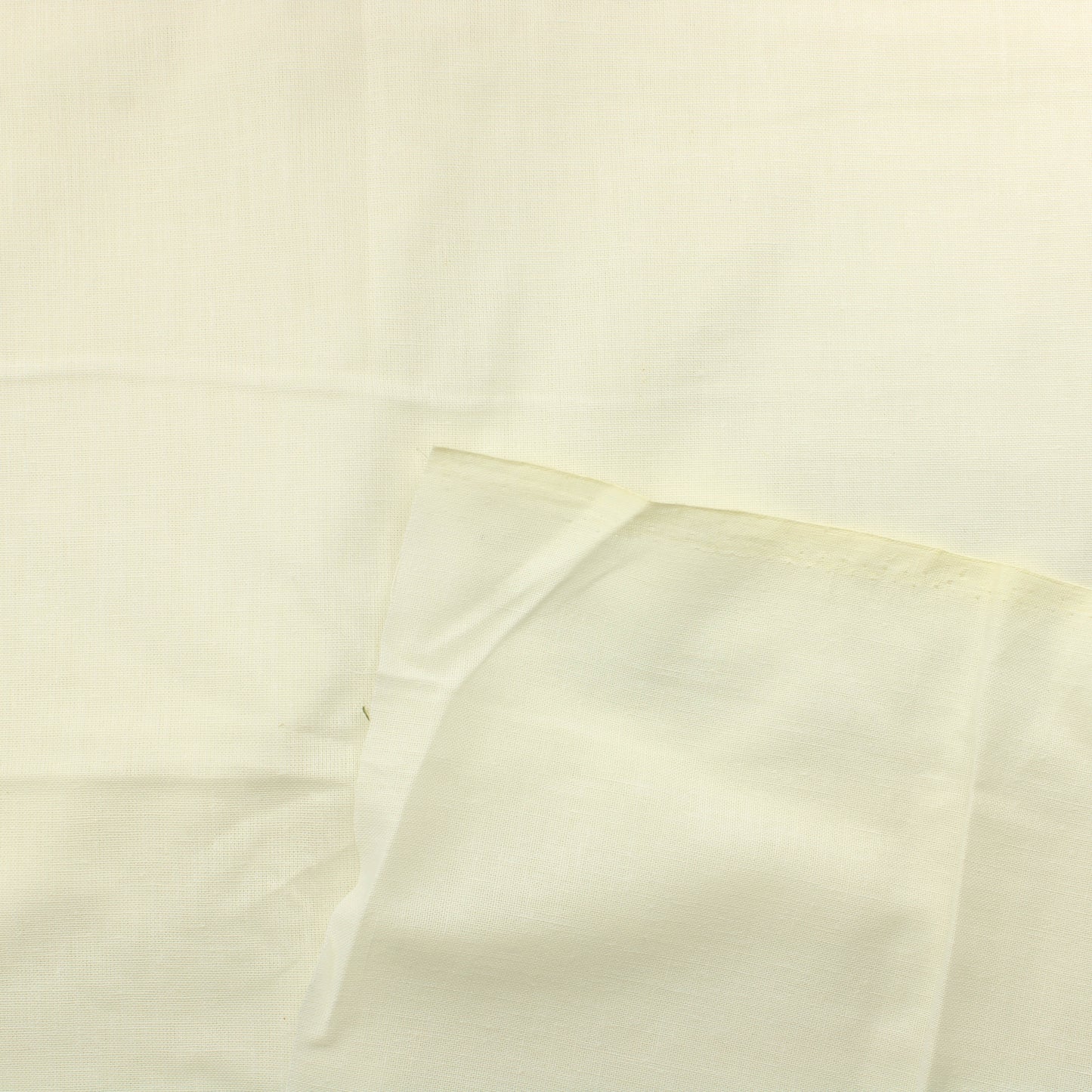 Luonnonvalkoinen Ohut Puuvilla - Pala