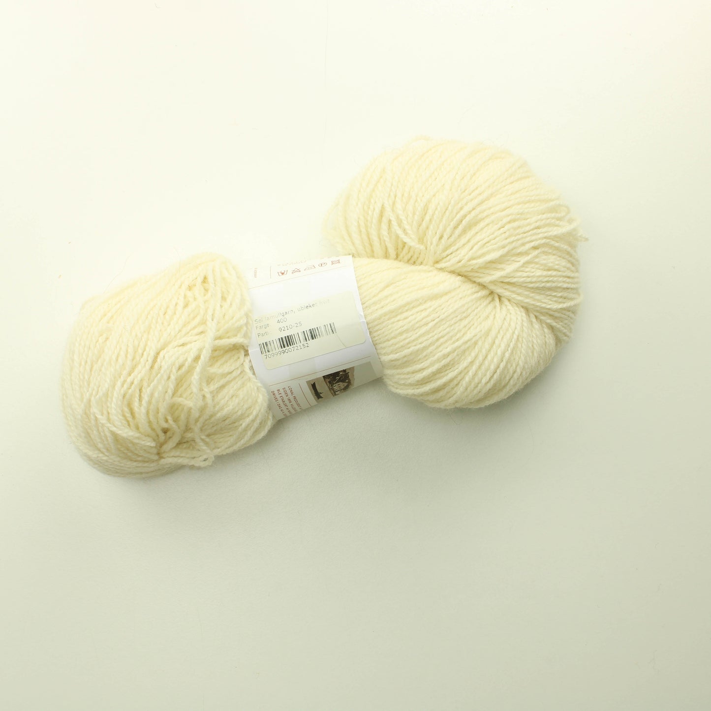 Hillesvåg Ullvarefabrikk Sol - Ubleket hvit