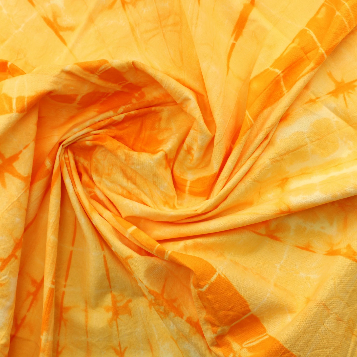 Batiikkivärjätty keltainen Puuvilla - Pala