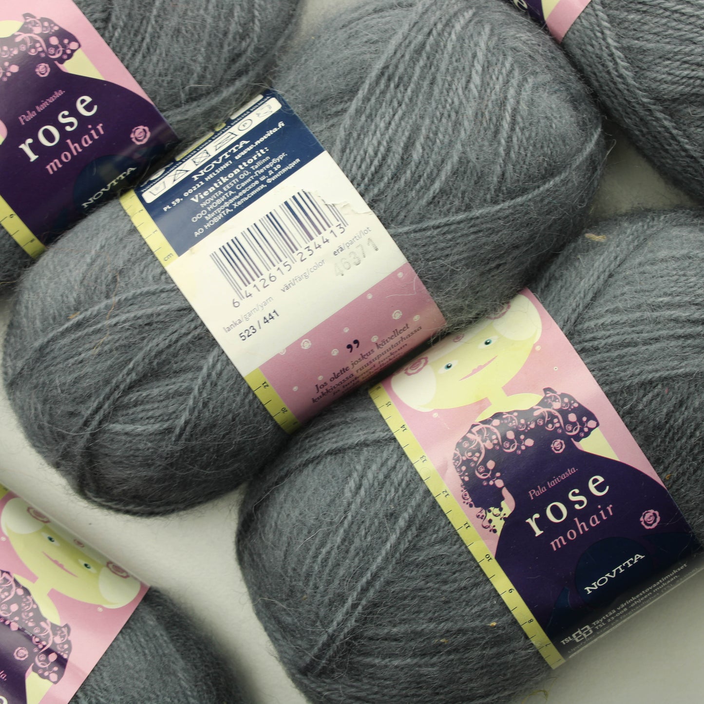 Novita Rose Mohair - 441 Lankapussi 695/80