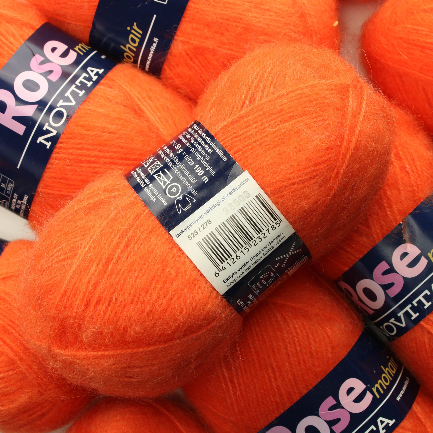 Novita Rose Mohair - 278 Lankapussi