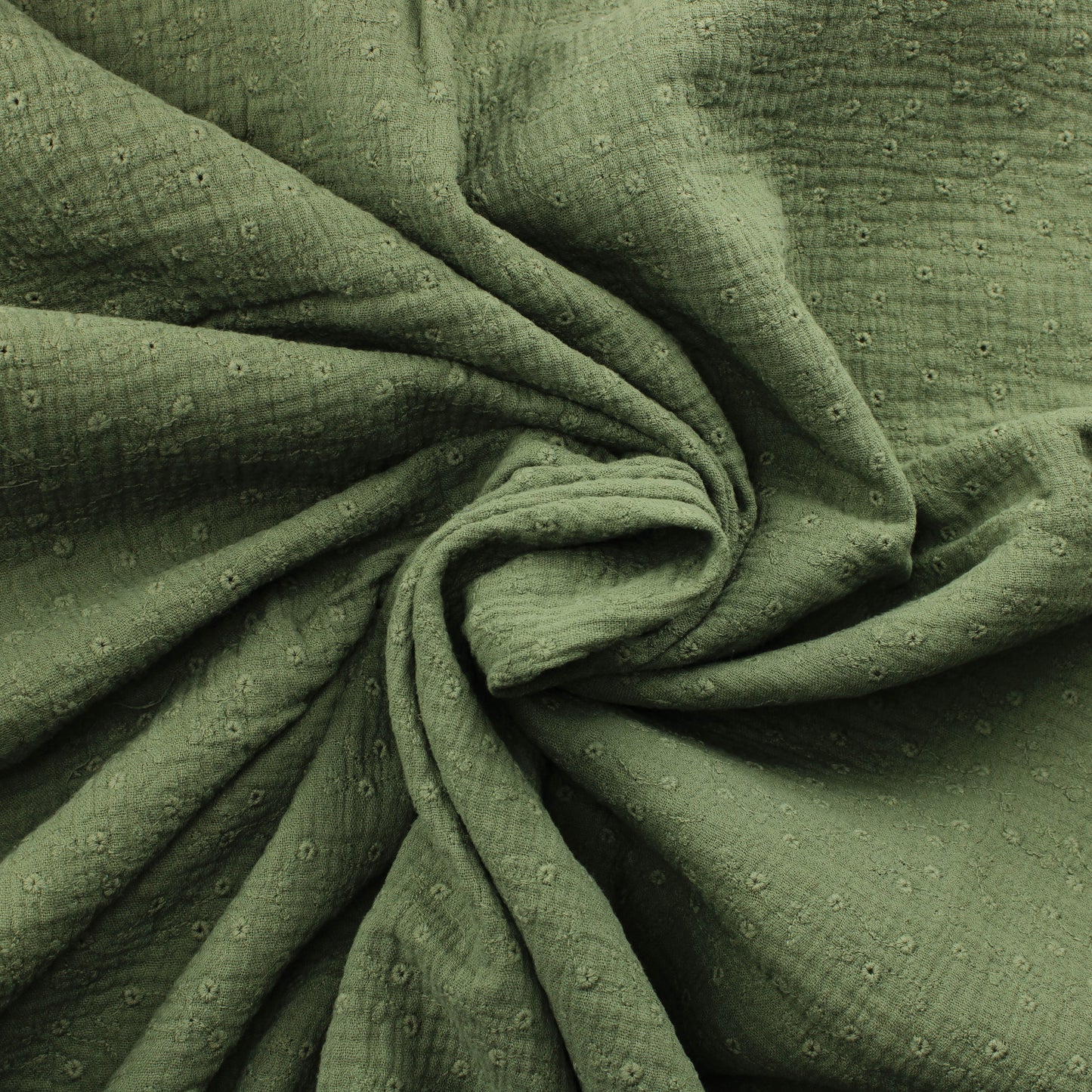 Vihreä Puuvillainen tuplaharso pitsimäisellä kuviolla - Pala