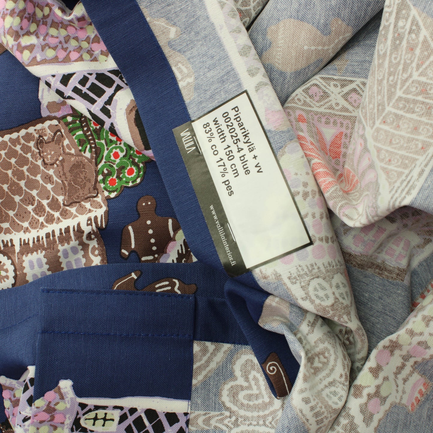 Vallila Piparikylä Puuvillasekoite verho - Pala