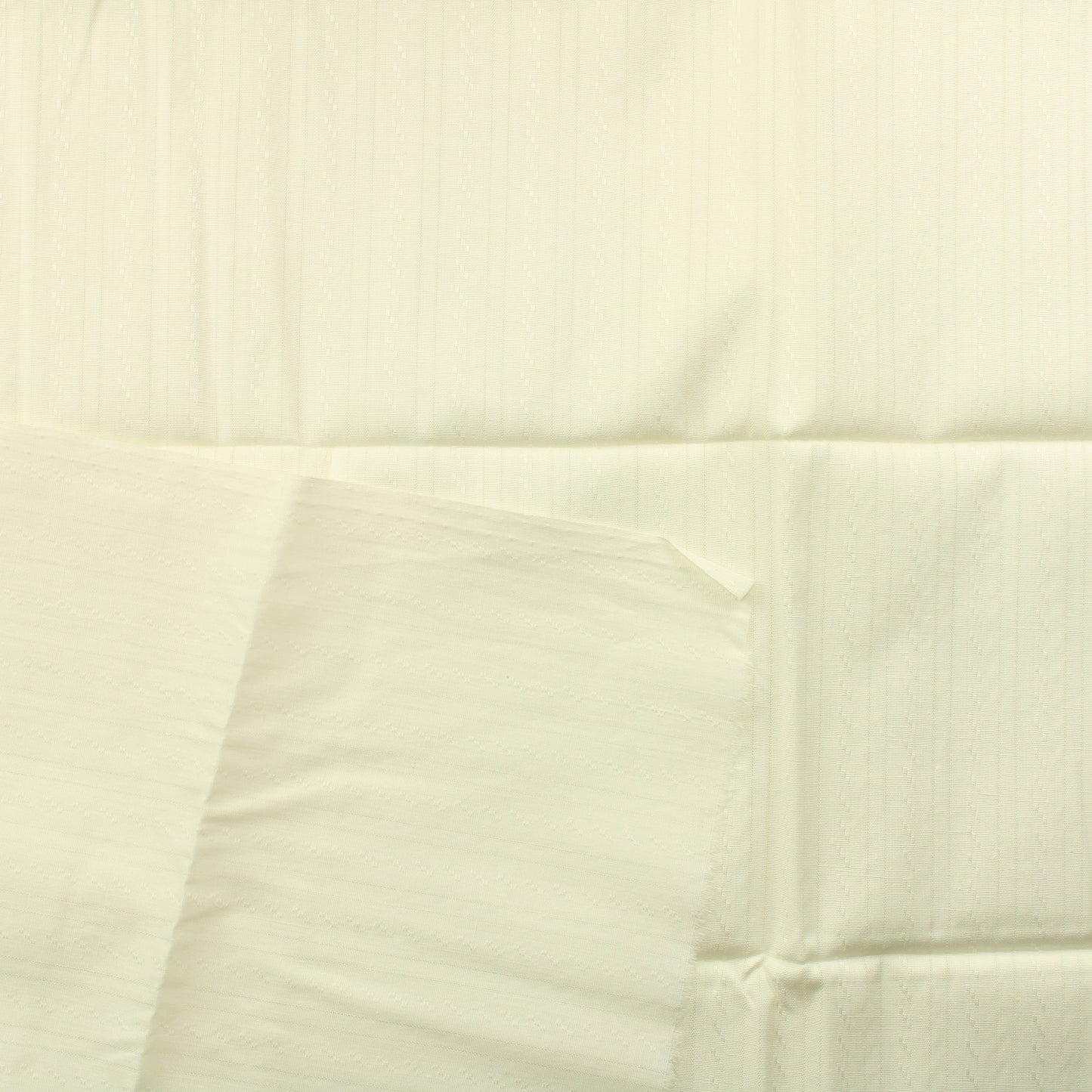 Luonnonvalkoinen Raidallinen Puuvilla - Pala