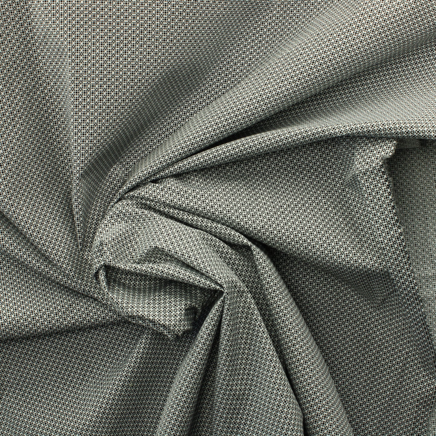 Mustavalkoinen pienikuvioinen Puuvillasekoite - Pala