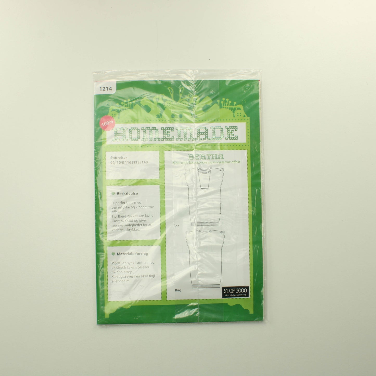 Homemade 1214 Bertha lasten paitakaava