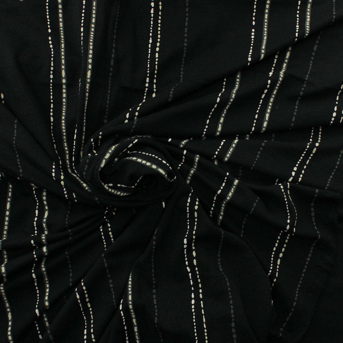 Mustapohjainen pystyraitainen Neulos - Pala