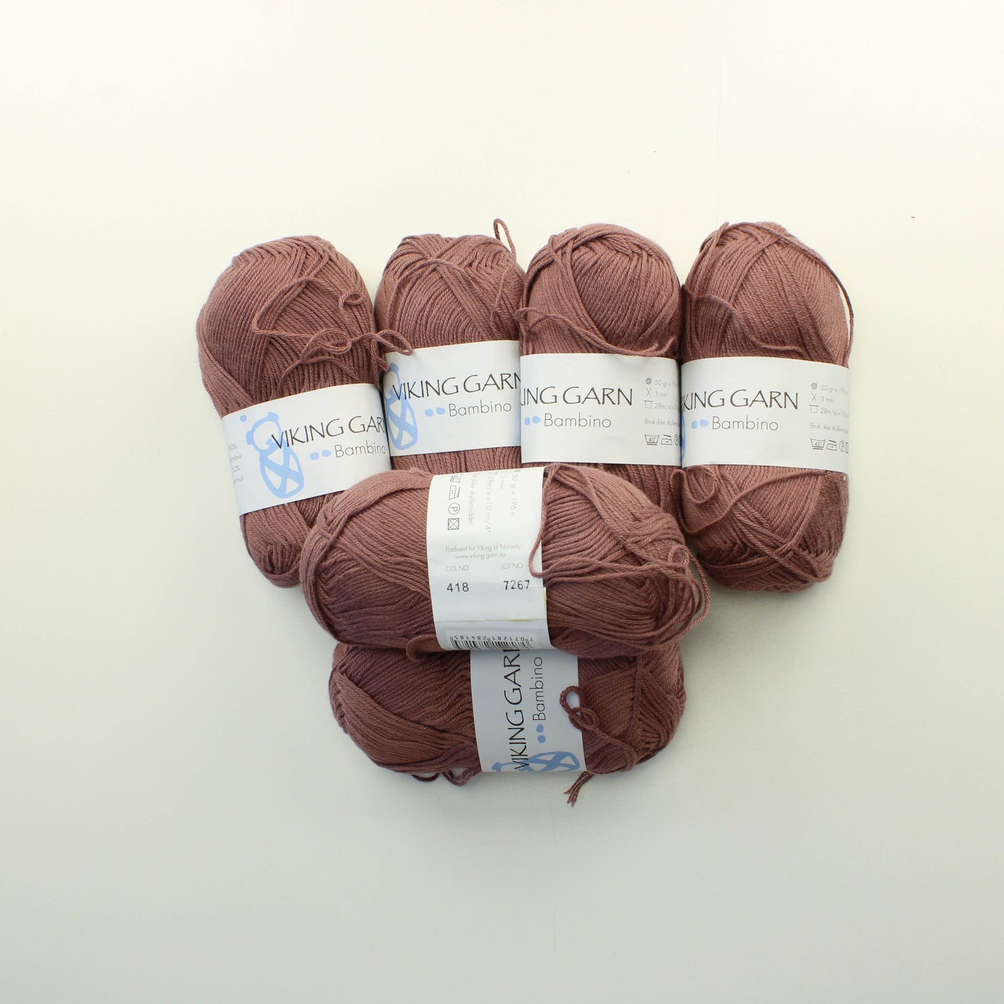 Viking Garn Bambino - 418 Lankapussi 346 (300g)