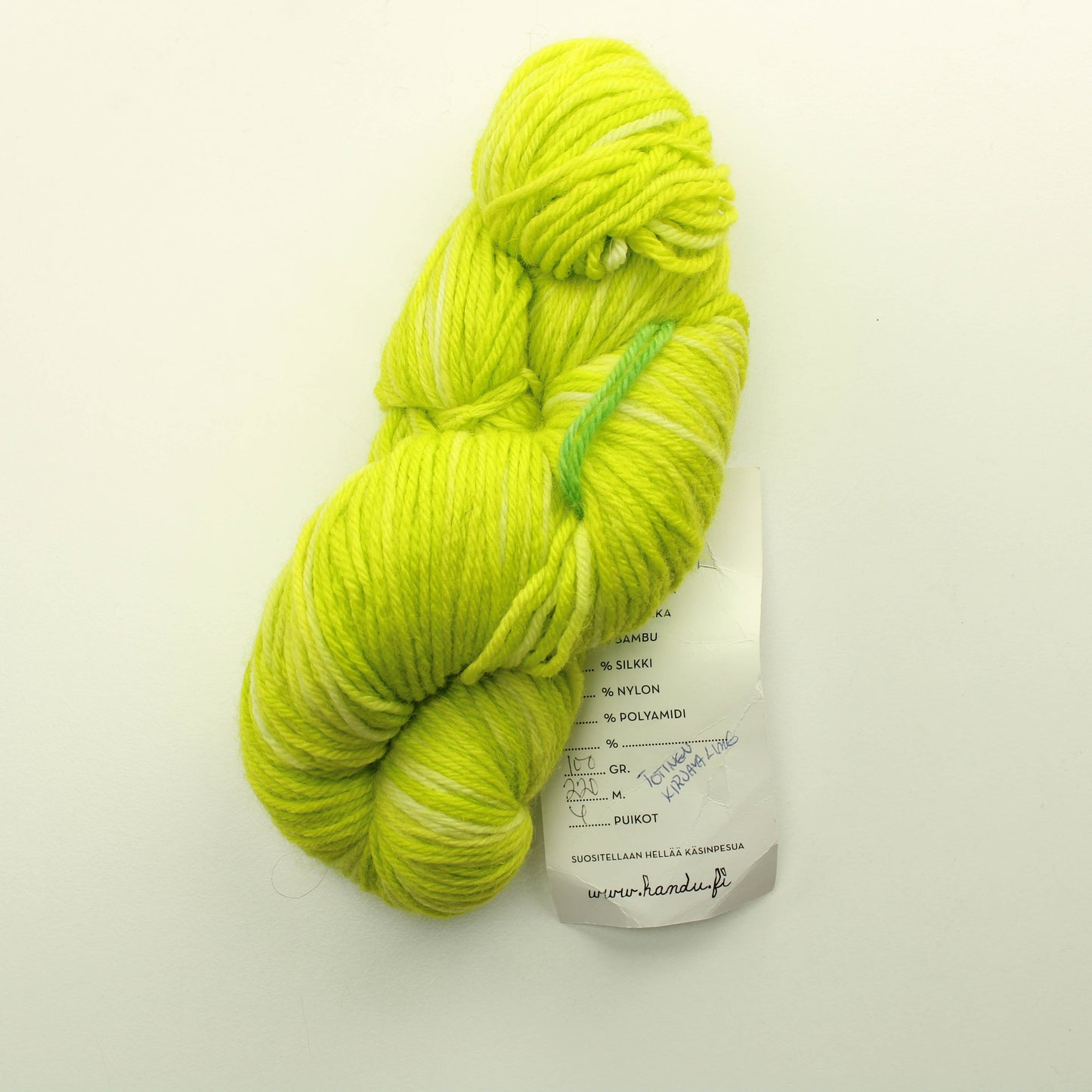 Handu Handdyed BFL - Totinen kirjava lime