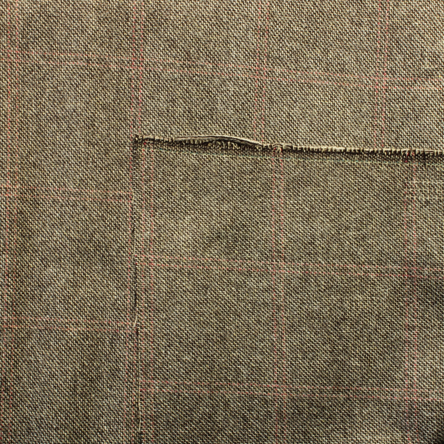 Vintage Ruskea Villakangas - Pala