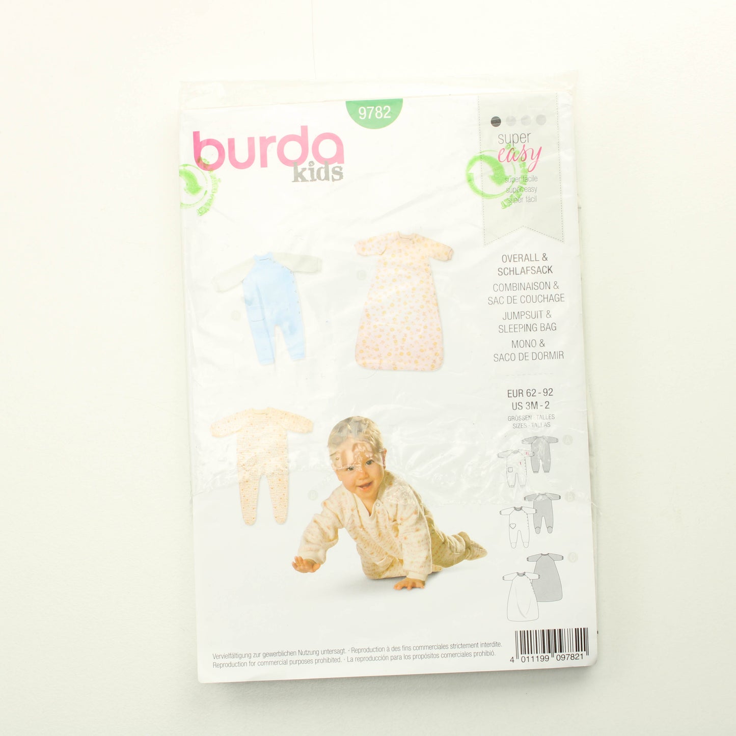 Burda Kids 9782 koot 62-92cm