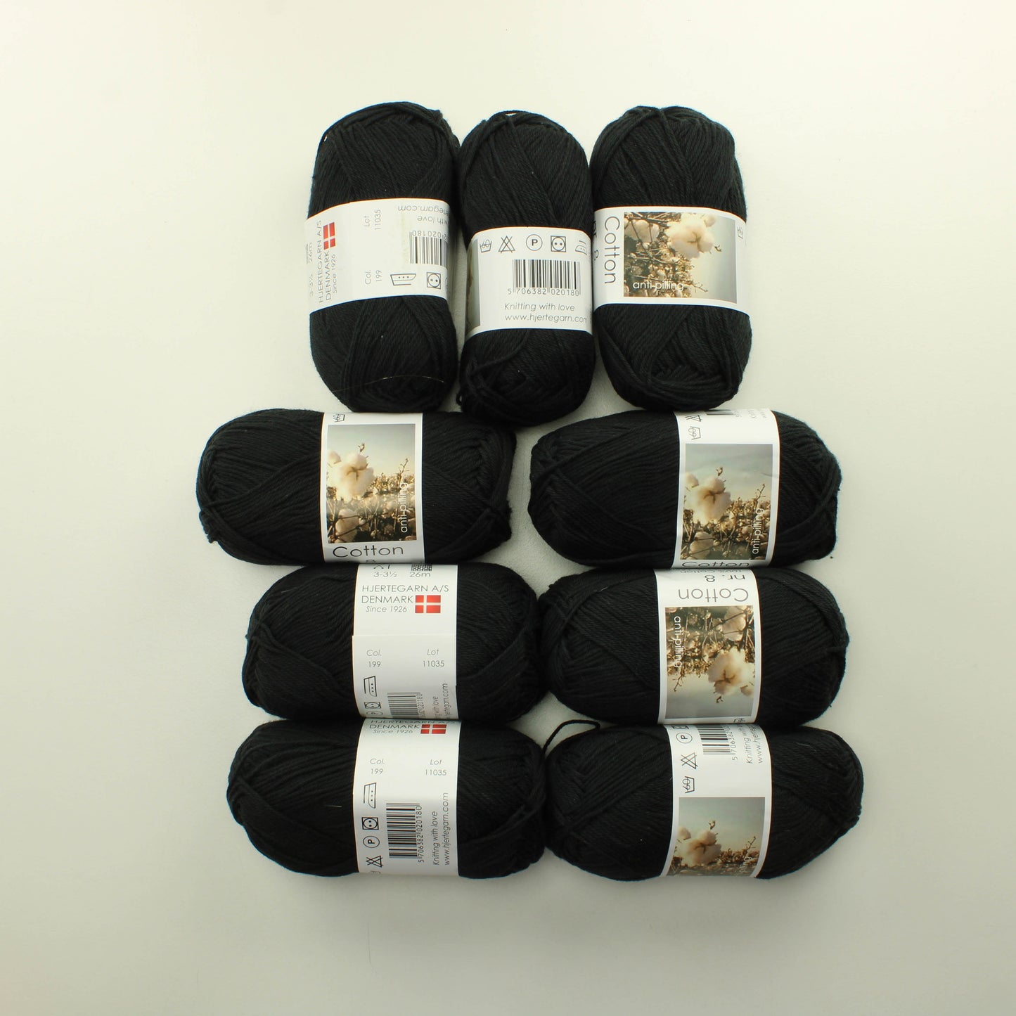 Hjertegarn Cotton nr.8 - 199 Lankapussi 360 (450g)