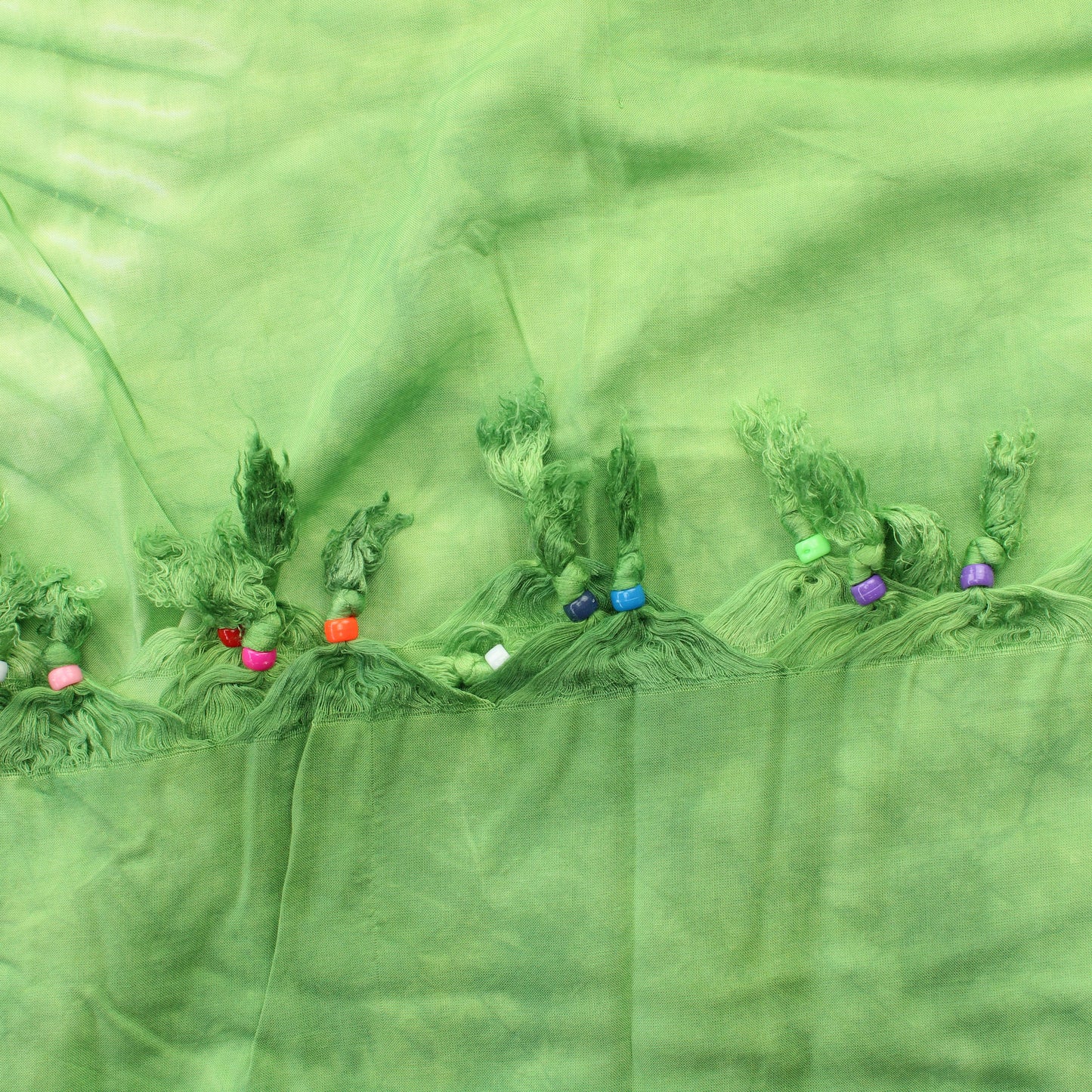 Vihreä Batiikkivärjätty Puuvillahuivi - Pala