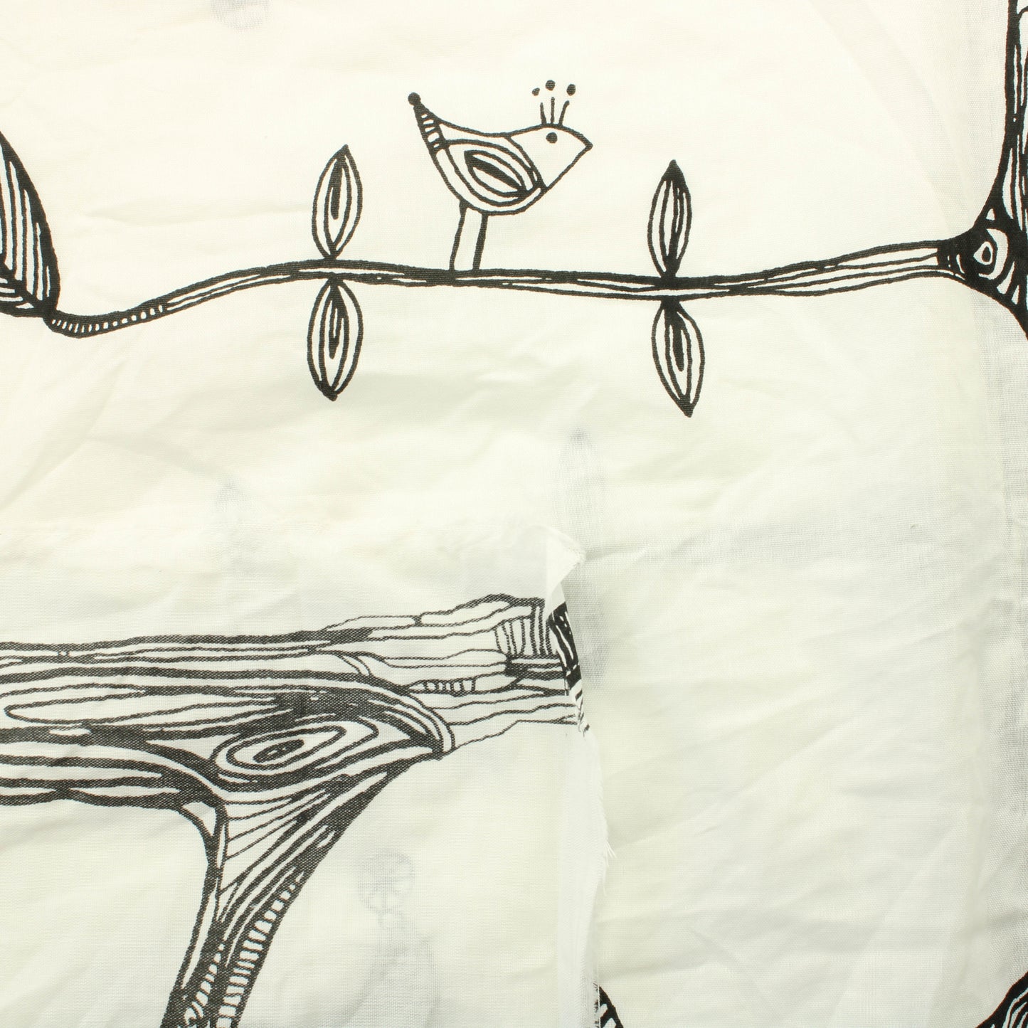 Puut ja Linnut Verhokangas - Pala