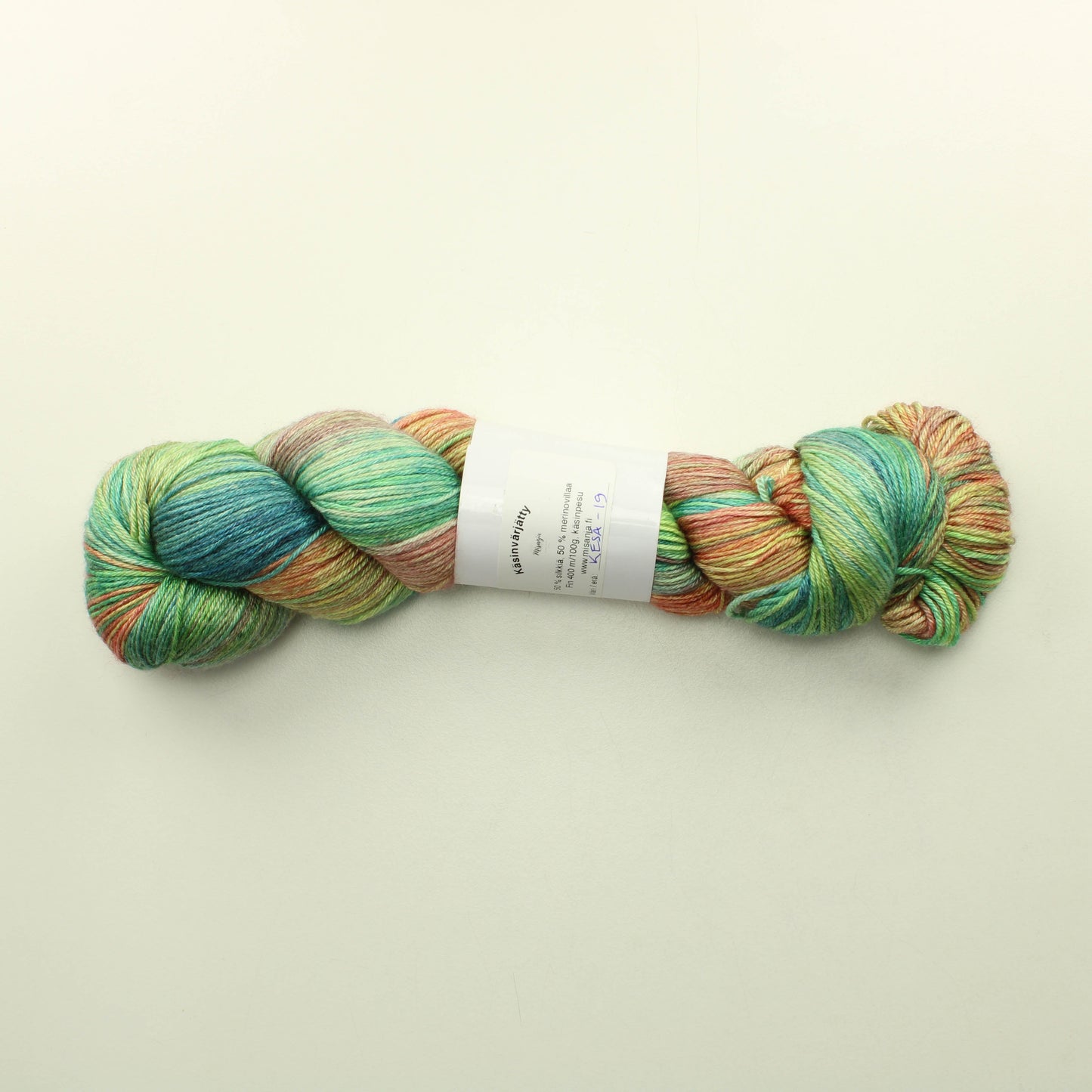 Misanja Merino-silkki - Kesä -19 Vihreä ja ruskea