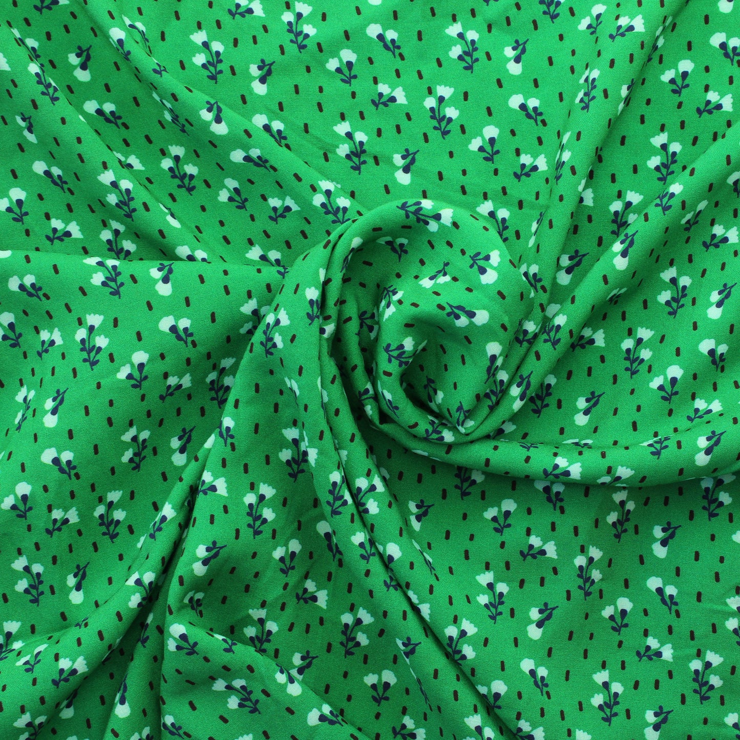 Waltz by jolijou Vihreä kukikas Viskoosi - Pala