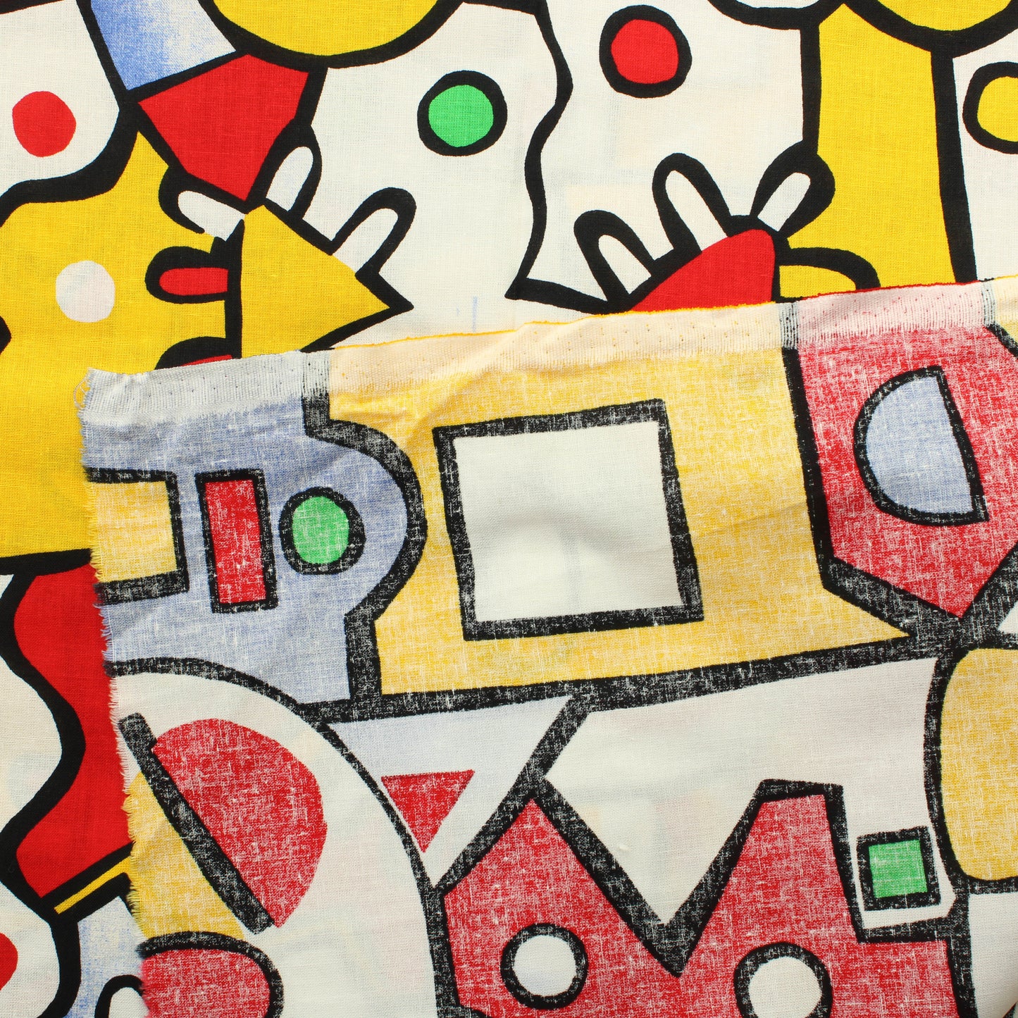 Värikäs Kuvio Puuvilla - Pala