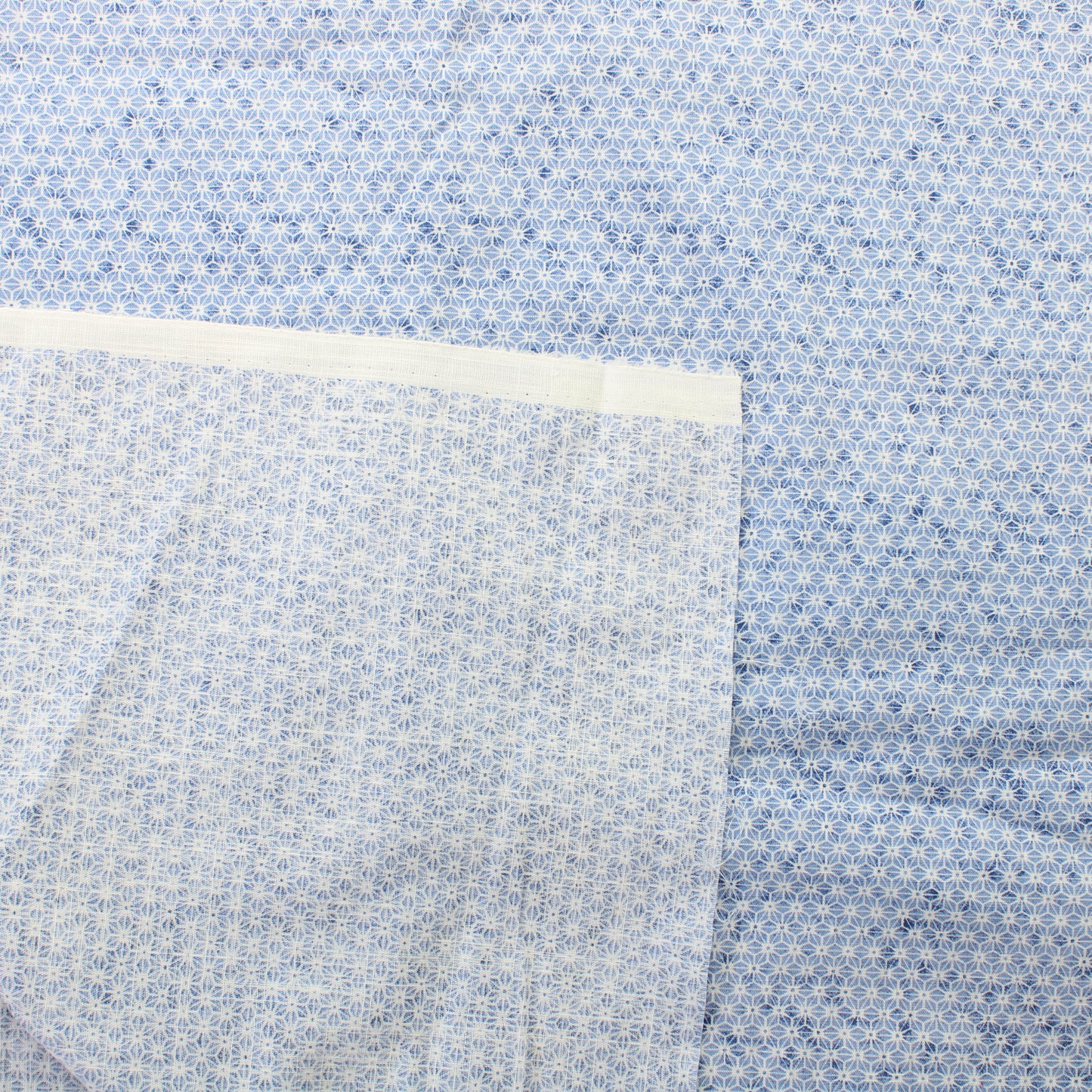 Sininen kuviollinen Puuvilla - Pala