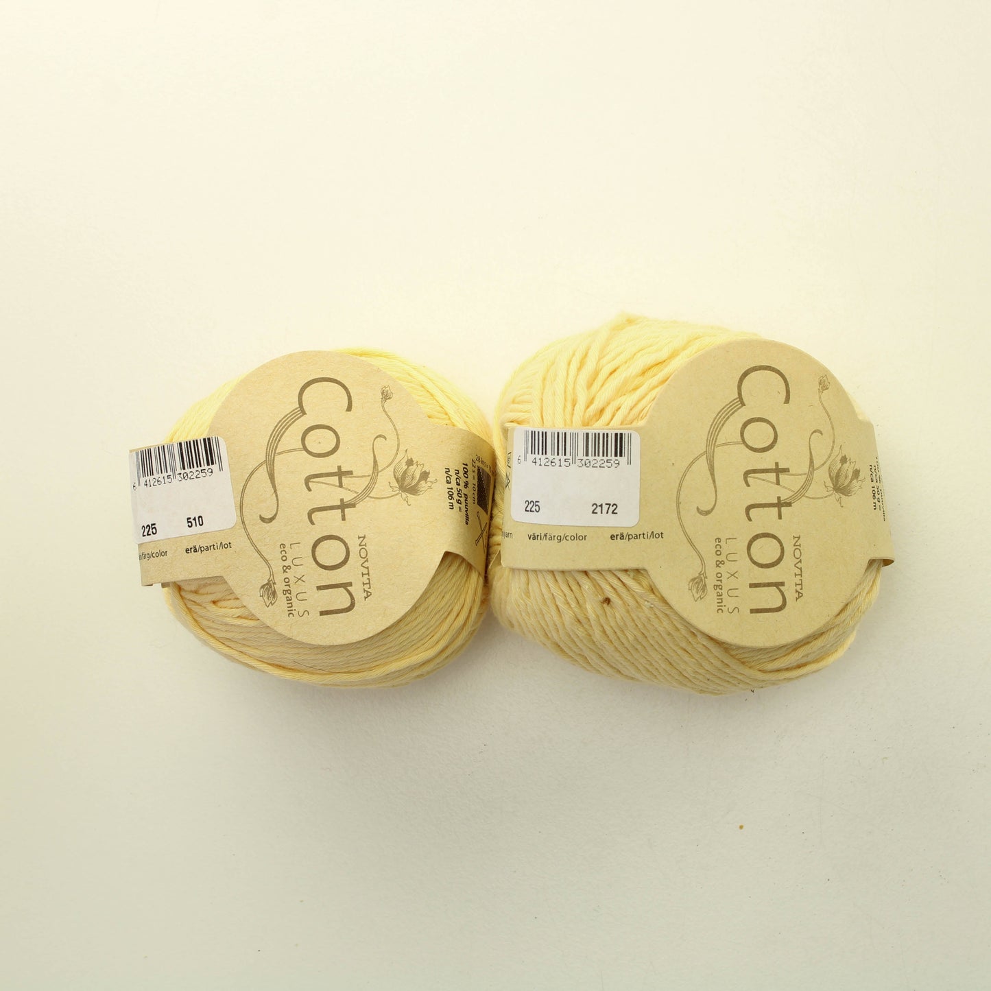 Novita Cotton luxus organic - 225 Lankapussi 556 (500g)