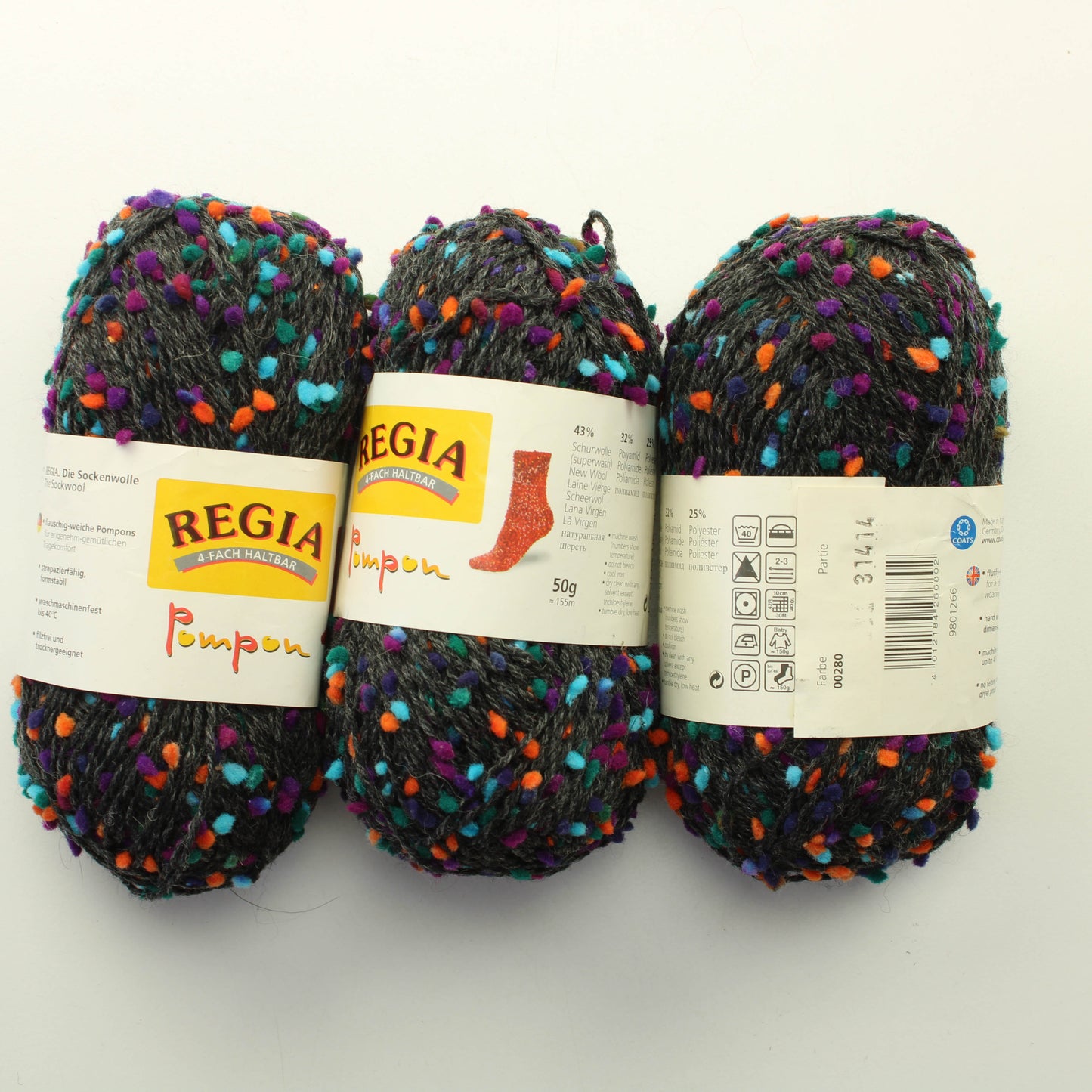 Regia Pompon - 280 Lankapussi 96 (150g)