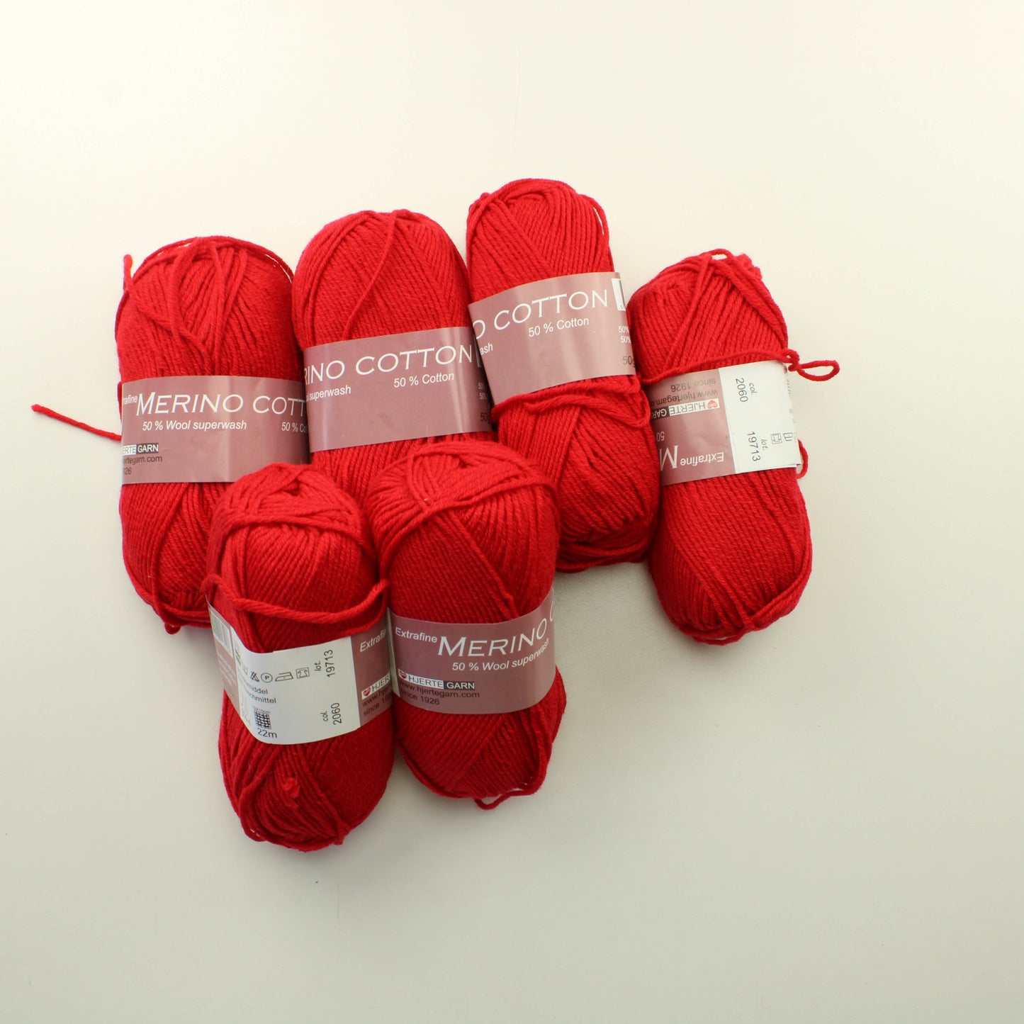 Hjertegarn Extrafine Merino Cotton - 2060 Lankapussi 175 (300g)