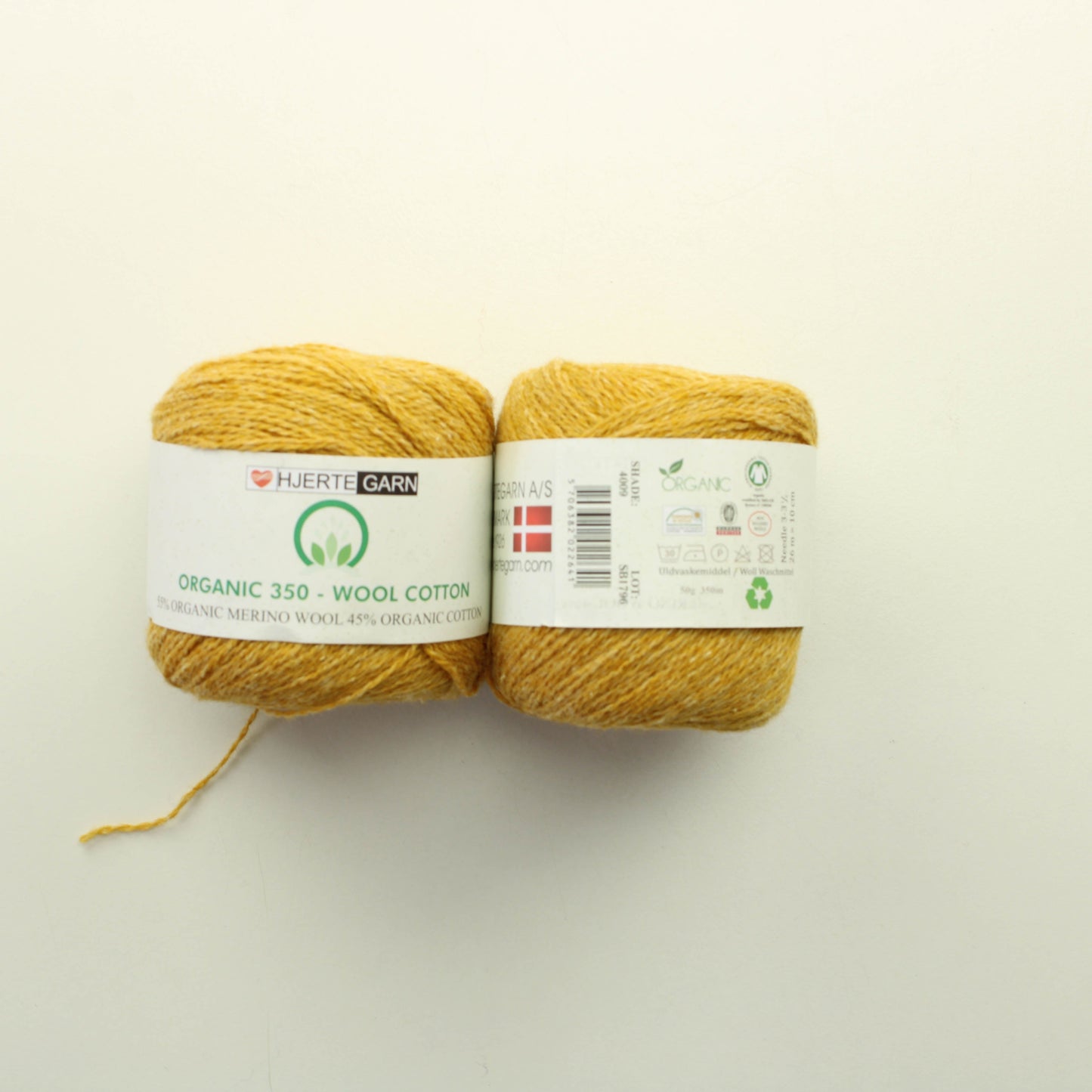 Hjertegarn Organic 350 - 4009 Lankapussi 143 (100g)