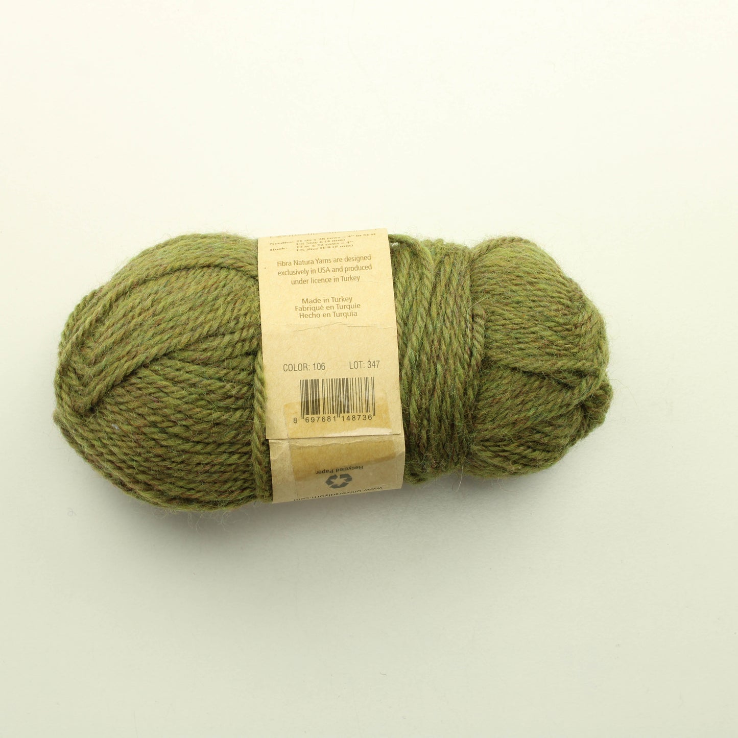 Fibra Natura Renew Wool - 106 lankapussi 584 (100g, osa lagasta käytetty, huomioitu hinnassa)