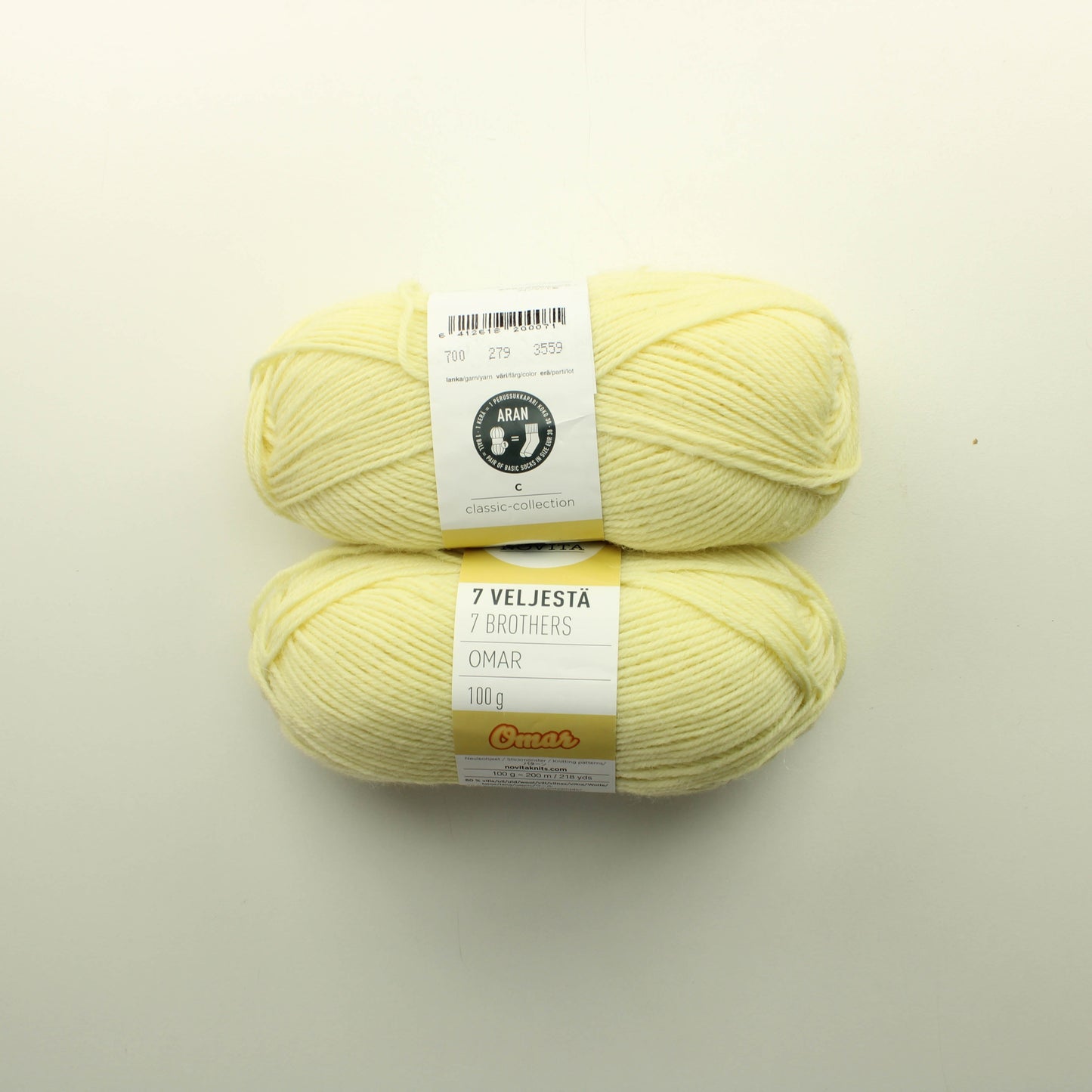 Novita 7 veljestä Omar - 279 Lankapussi 233 (200g)