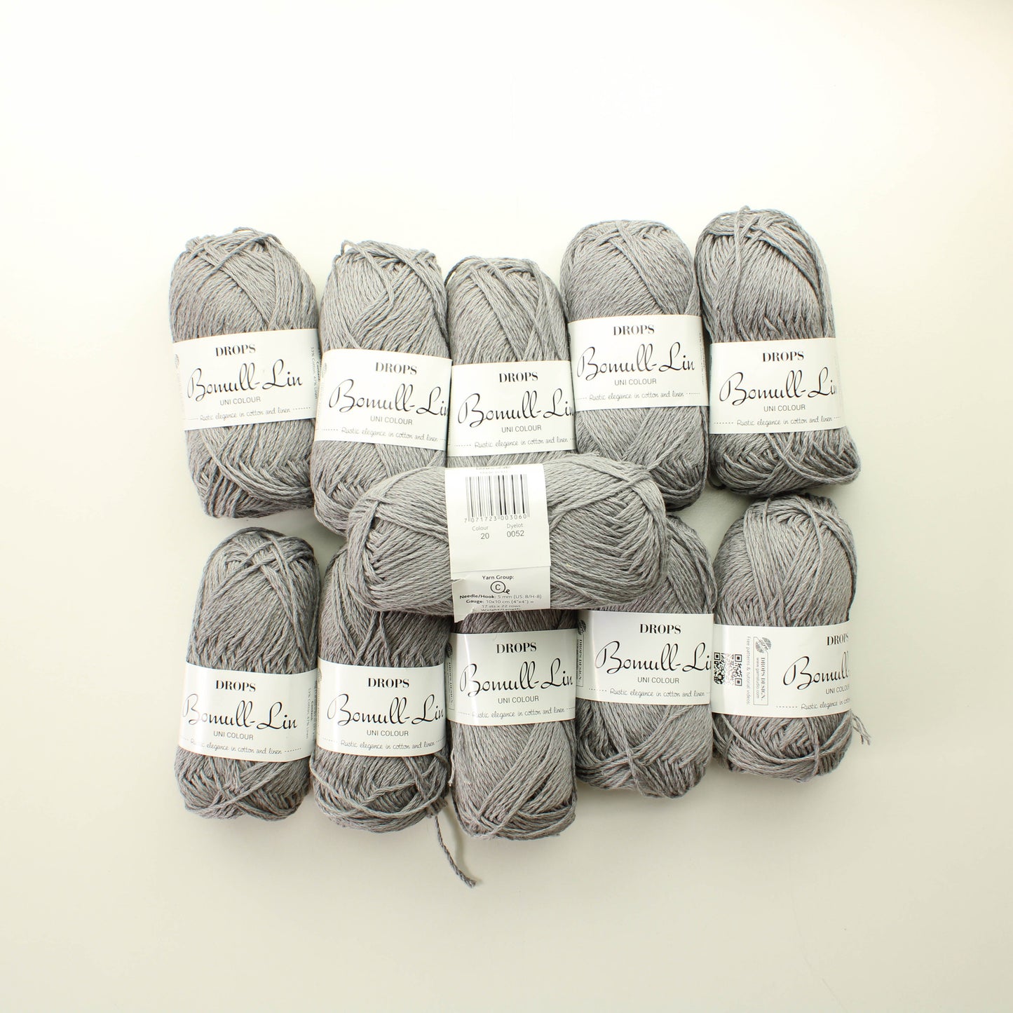 Drops Bomull-Lin - 20 Lankapussi (550g)