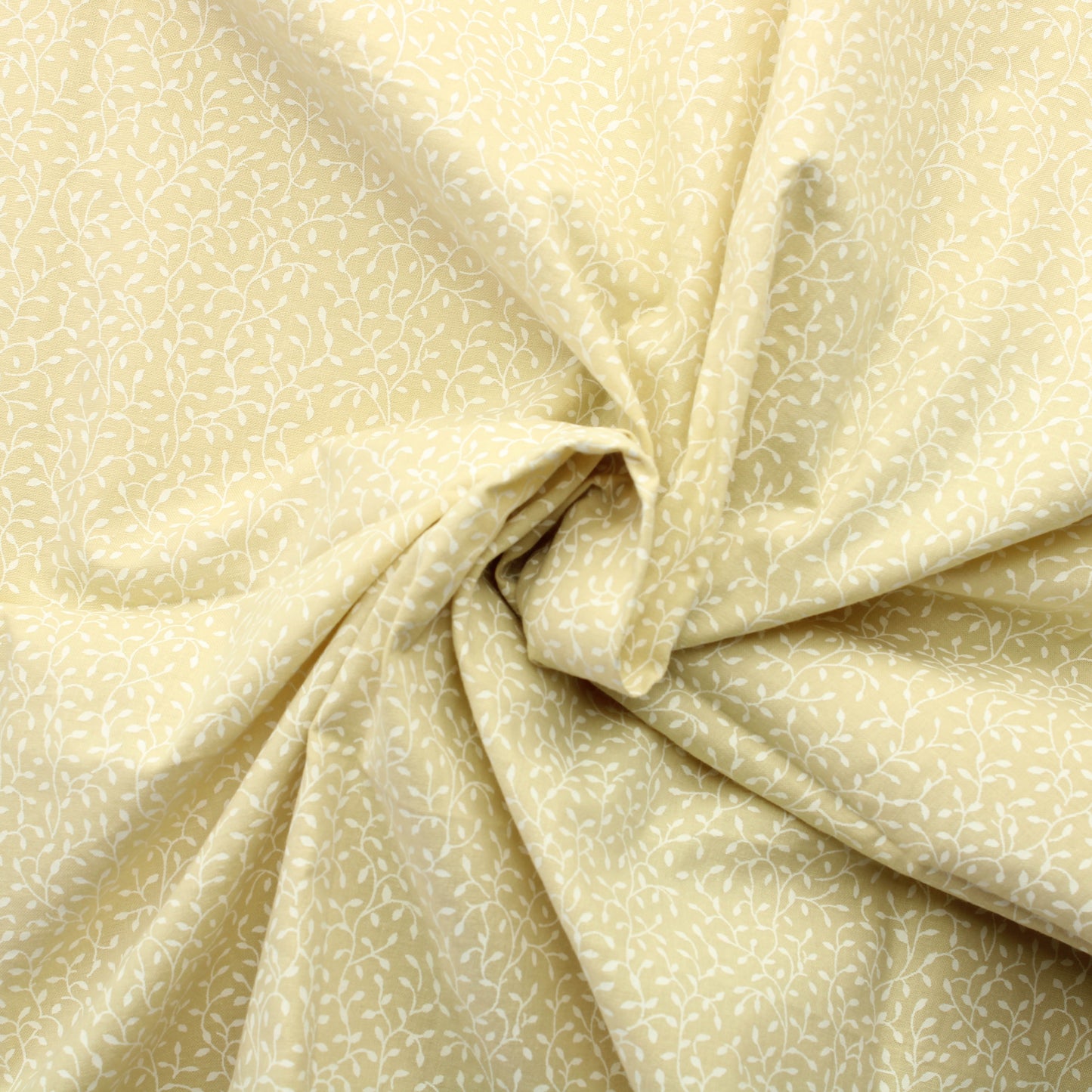 Beige Köynnöskuvioinen Puuvilla - Pala
