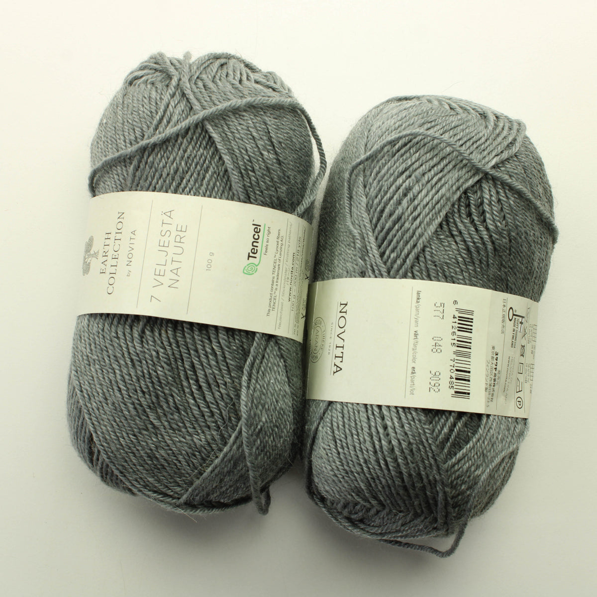 Novita 7 veljestä Nature - 048 Lankapussi 195 (200g)