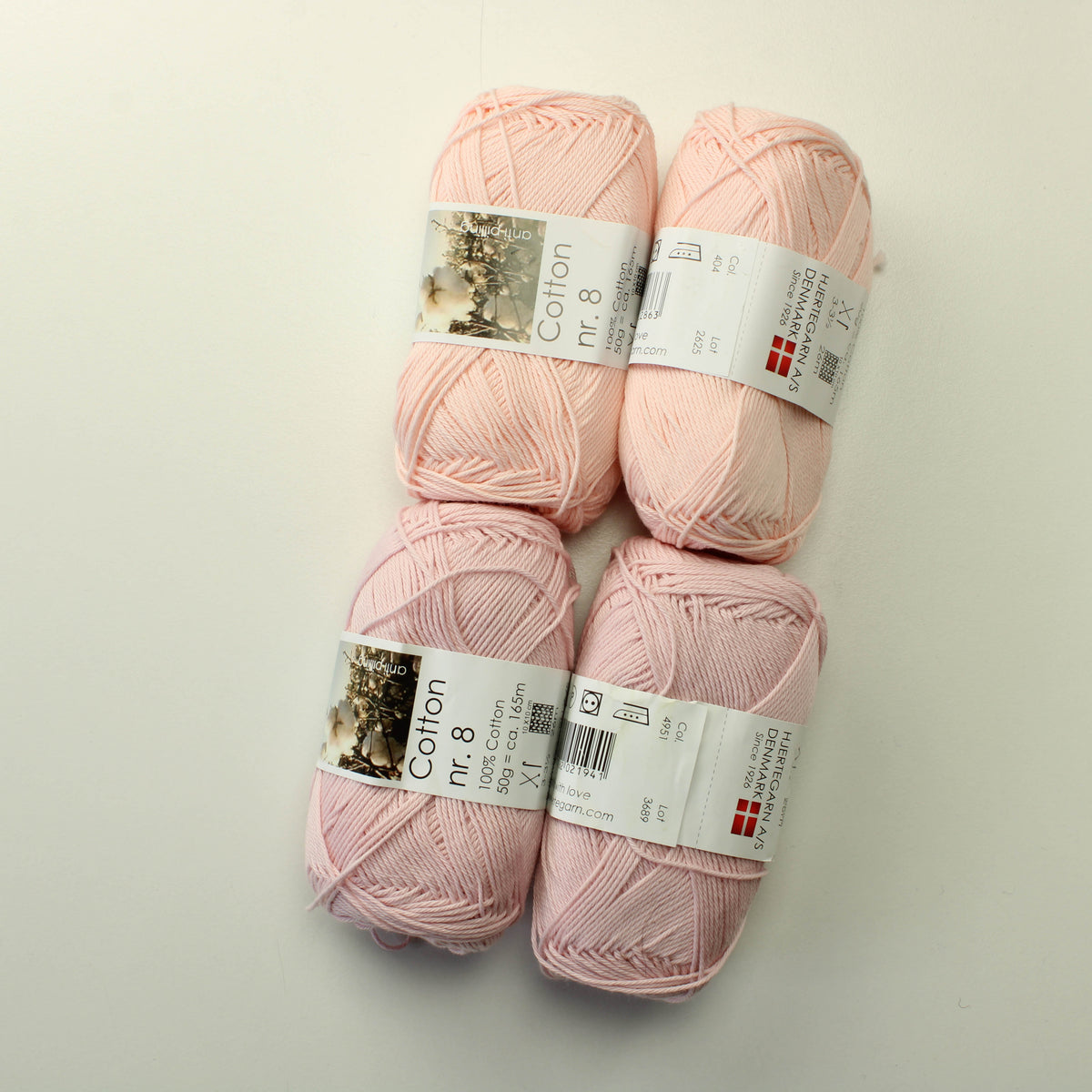 Hjertegarn Cotton nr. 8 - 404 Lankapussi 502 (200g)