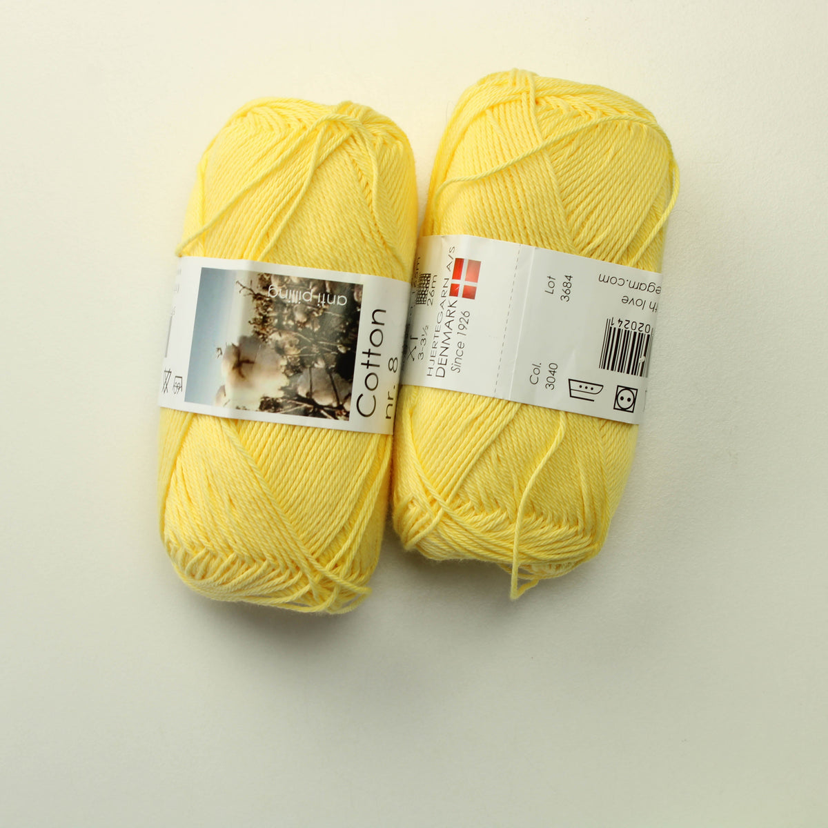 Hjertegarn Cotton nr. 8 - 3040 Lankapussi 636 (100g)