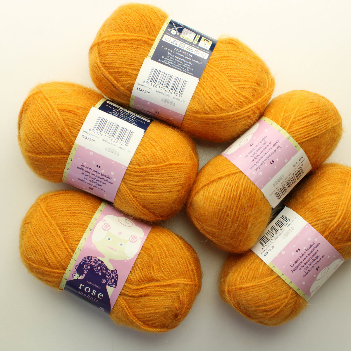 Novita Rose Mohair - 218 Lankapussi 519 (250g)