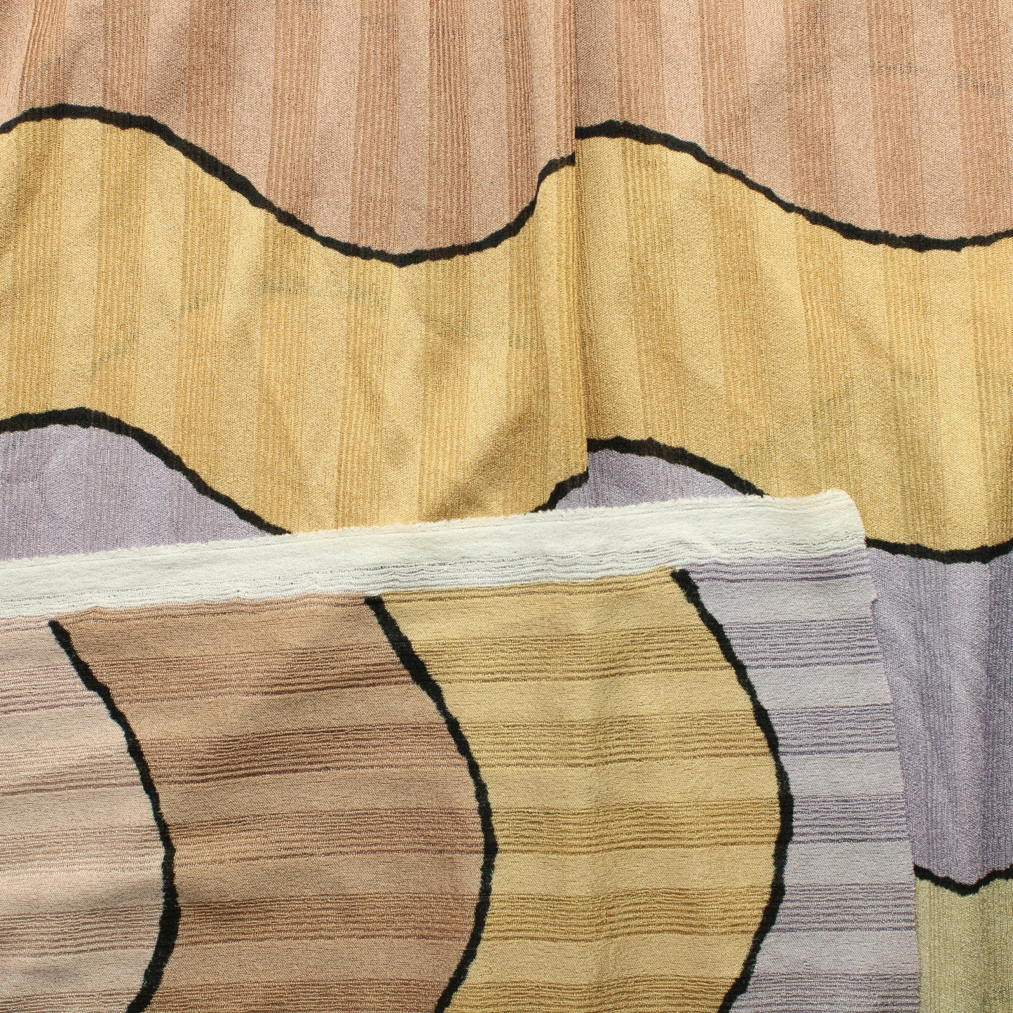 Pastellinen Tekokuitu Aalto Neulos - Pala