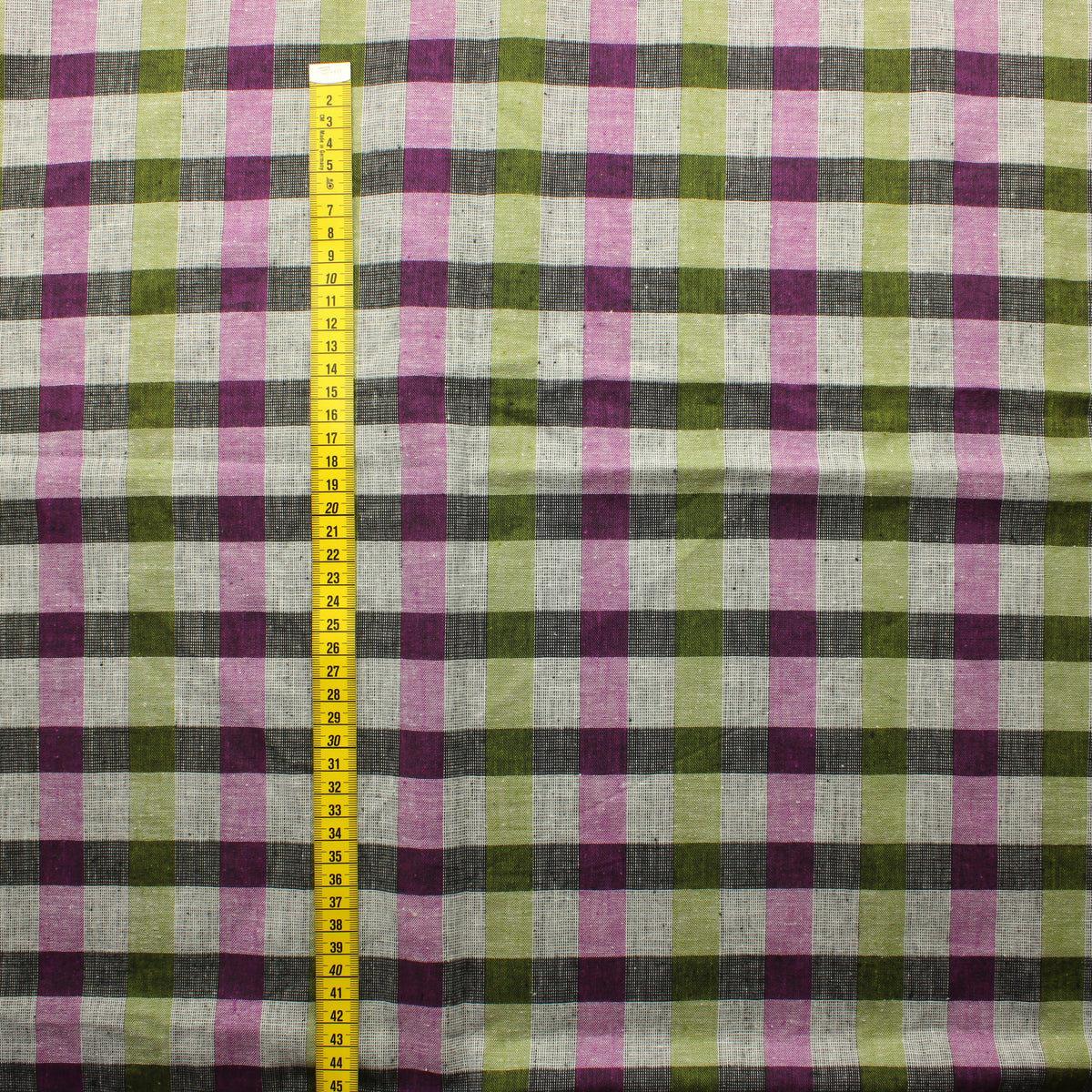 Ruudullinen Puuvillasekoite - Pala