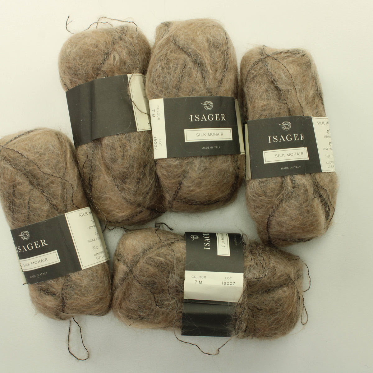 Isager Silk Mohair - 7M Lankapussi 123 (125g)
