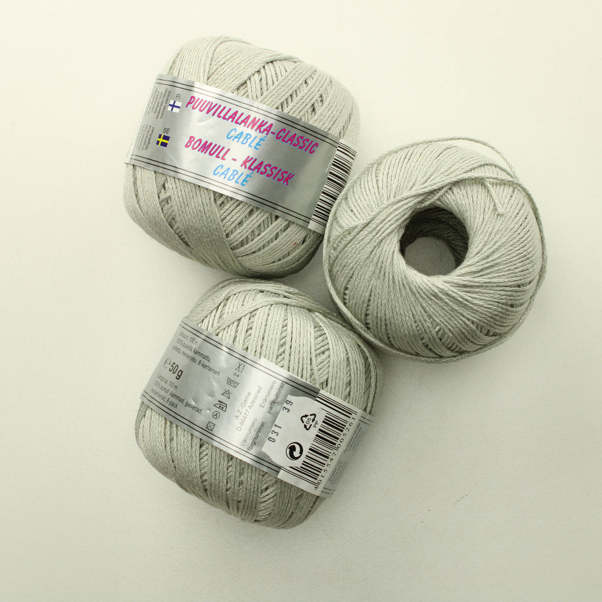 Puuvillalanka Classiv Cablé - Lankapussi 100 (150g)