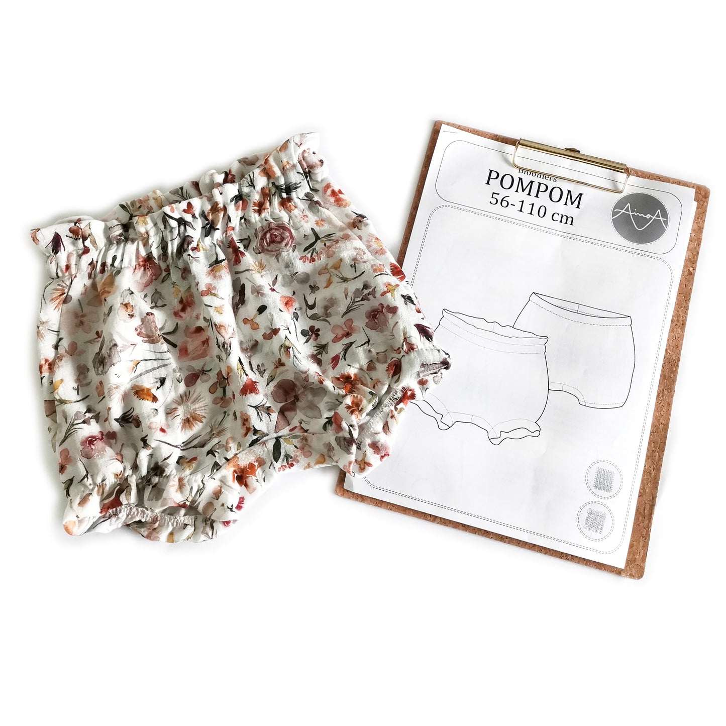 Pompom bloomers - Paperikaava