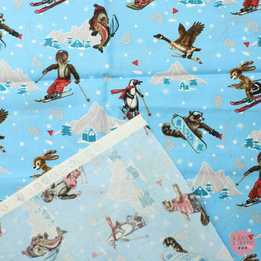 Sinipohjainen laskettelu Puuvilla - Palapaketti