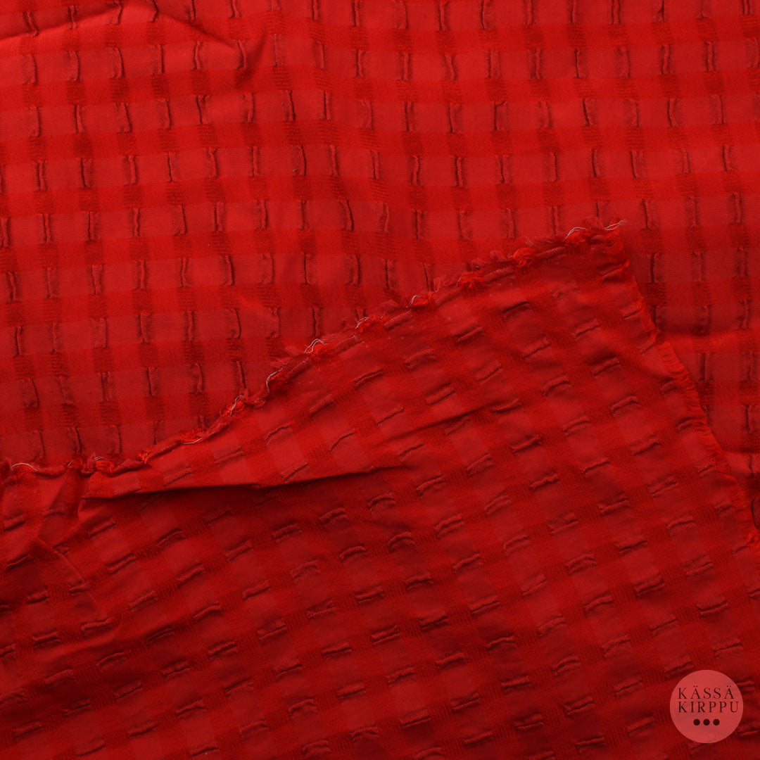 Punainen Vaatetuskangas - Pala