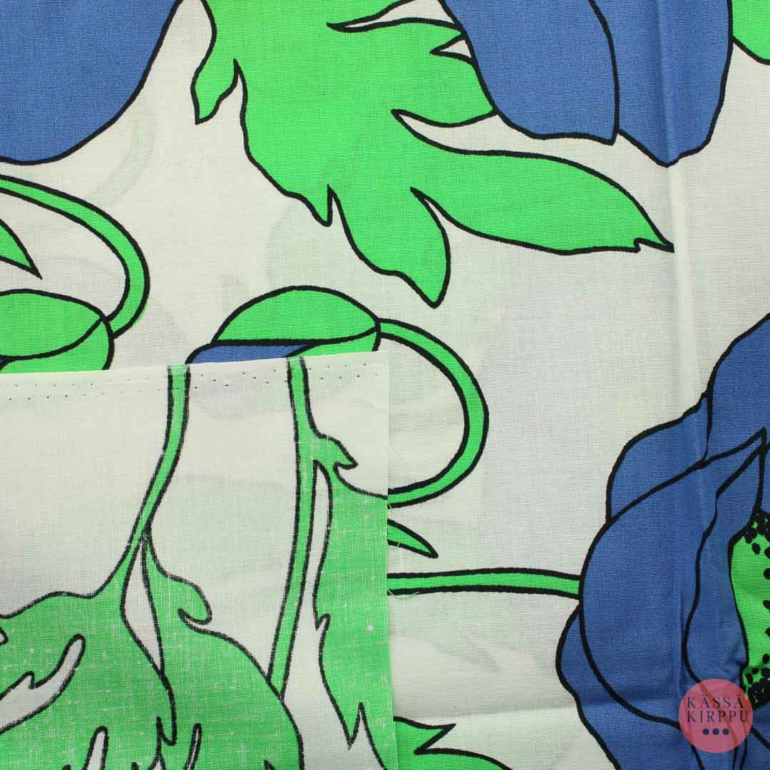 Iso sinikukkainen Puuvilla - Pala