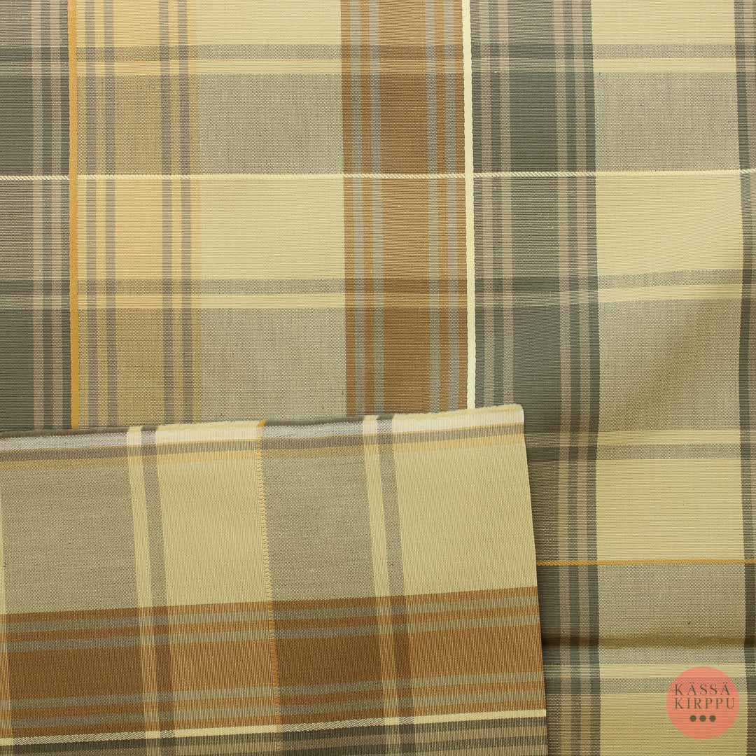 Maanläheiset sävyt ruudullinen Sisustuskangas - Pala