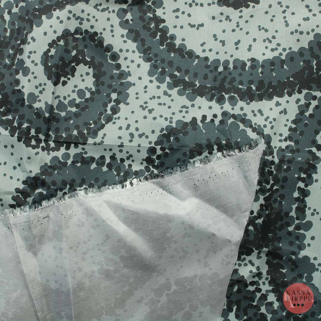 Harmaa kuviollinen Vaatetuskangas - Pala