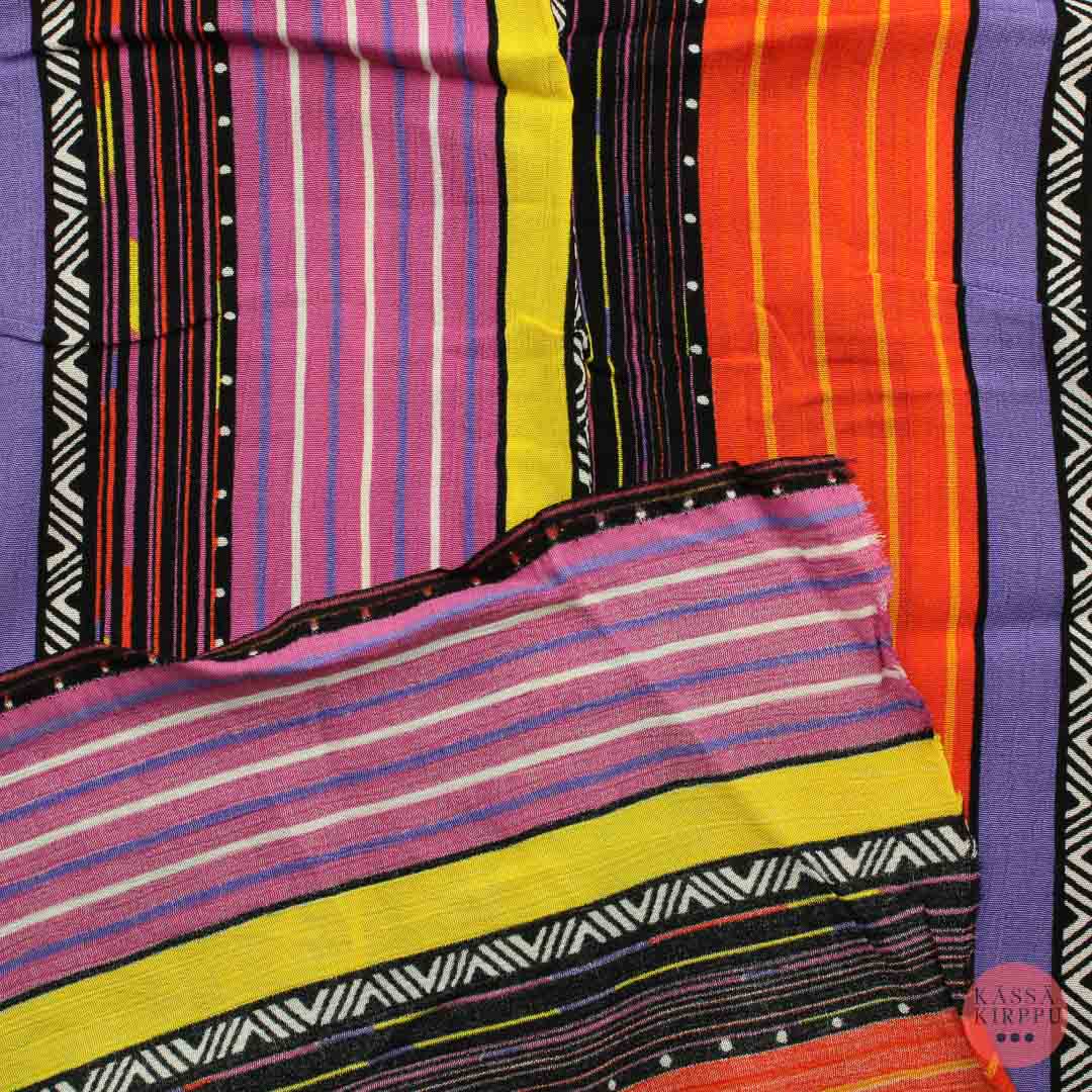 Värikäs raidallinen Viskoosi - Pala